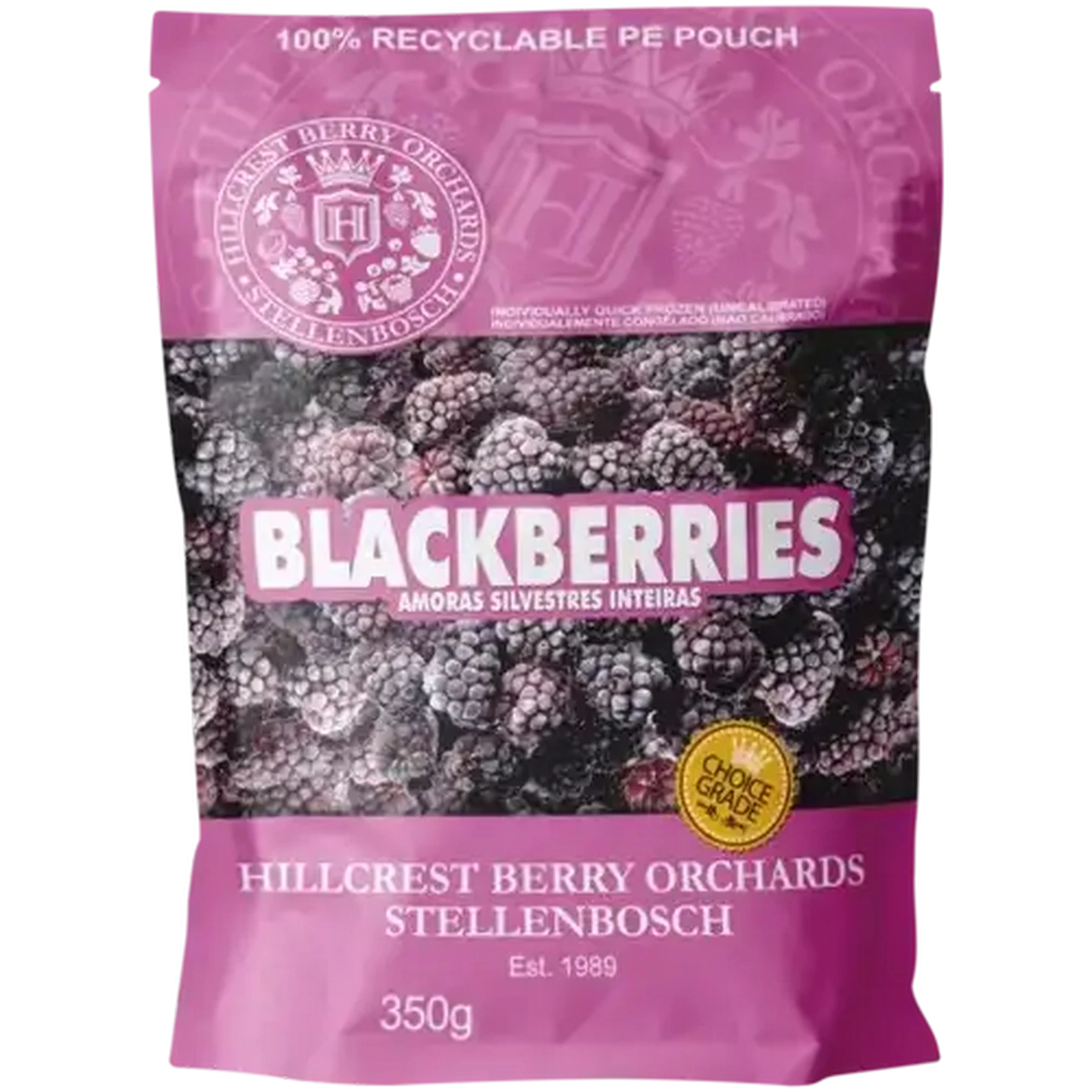 Checkers Sixty60 | Hillcrest Berry Orchards Frozen Blackberries 350g