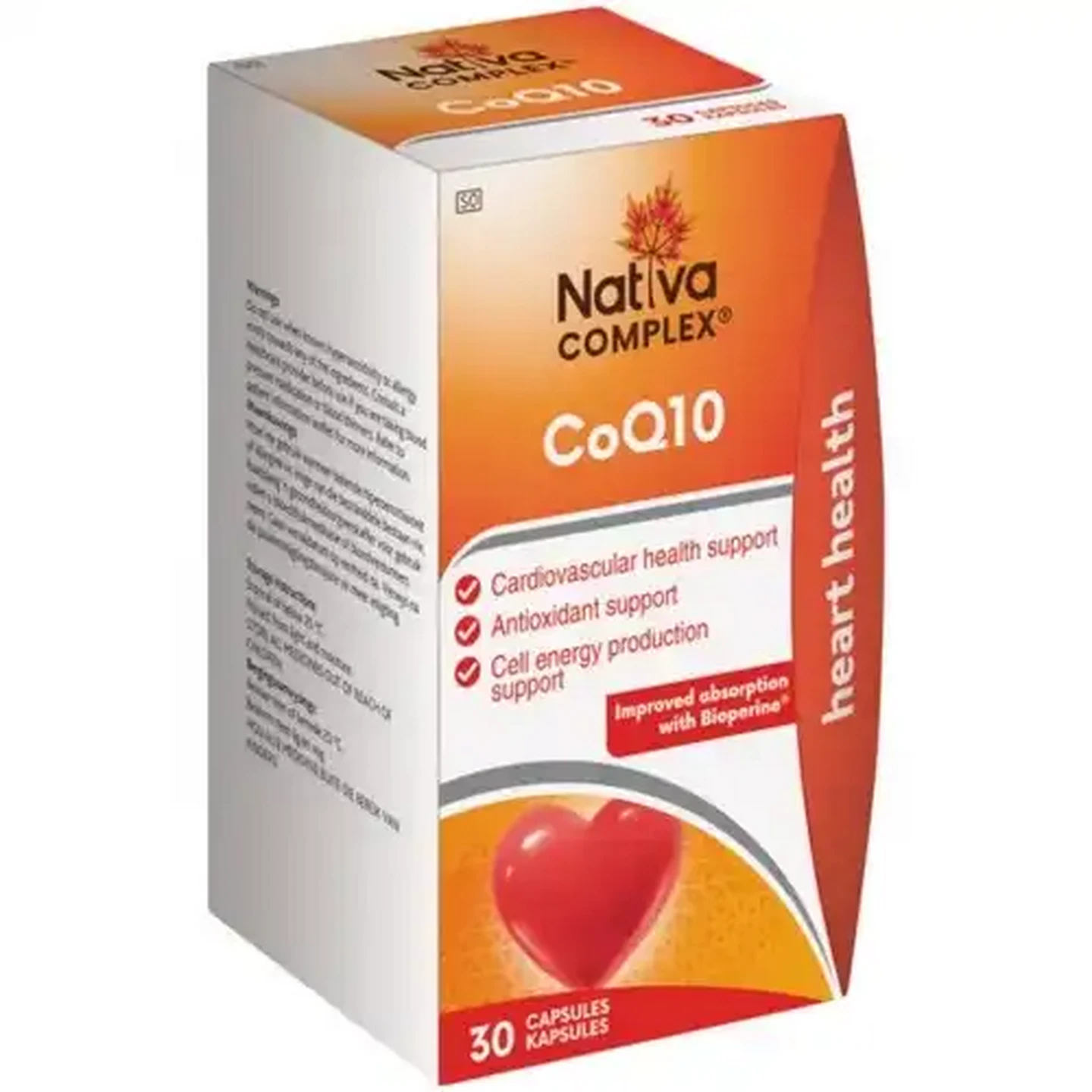 Image of Nativa Complex Heart Health CoQ10 Capsules 30 Pack