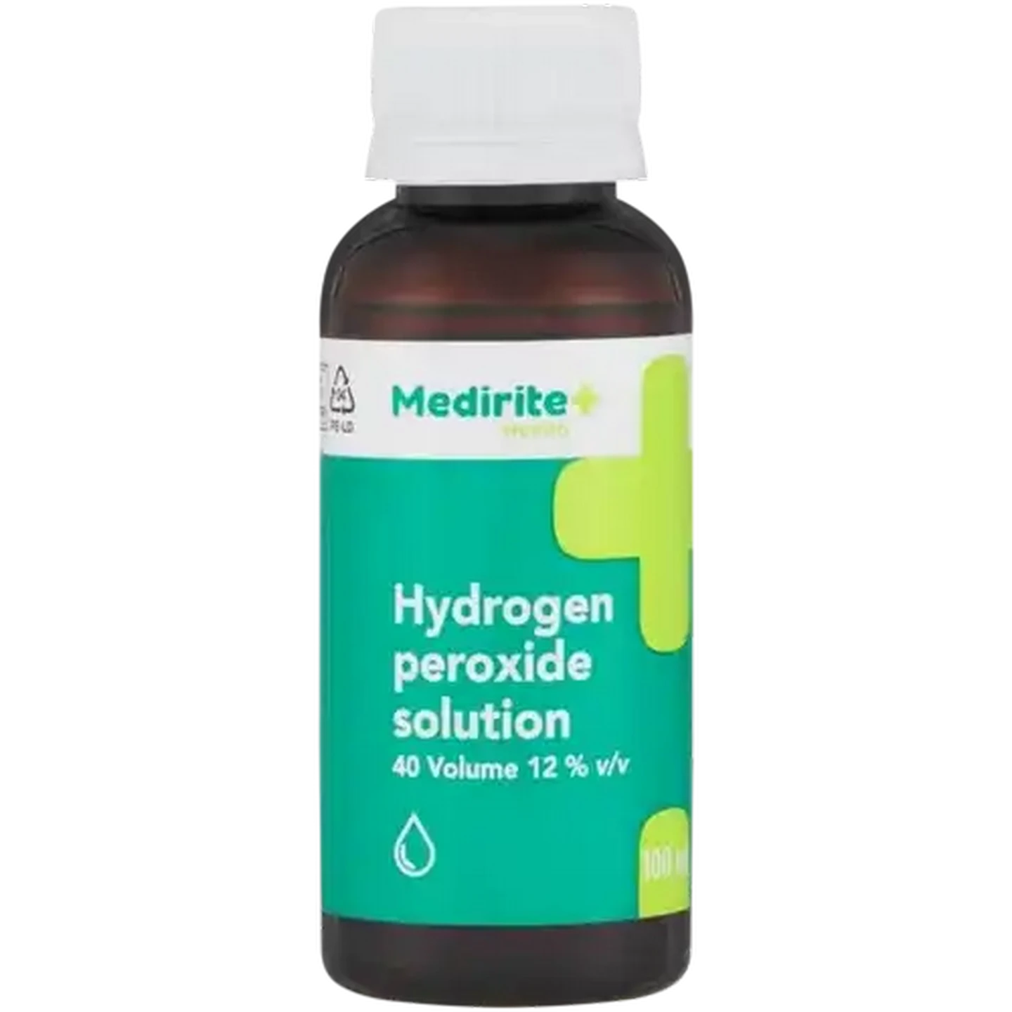 Image of MediRite Health 40 Volume Hydrogen Peroxide Solution 100ml