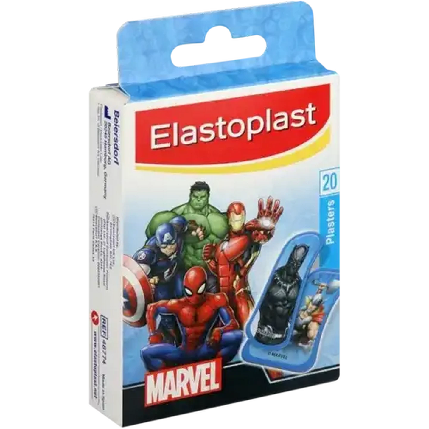 Image of Elastoplast Marvel Plasters 20 Pack