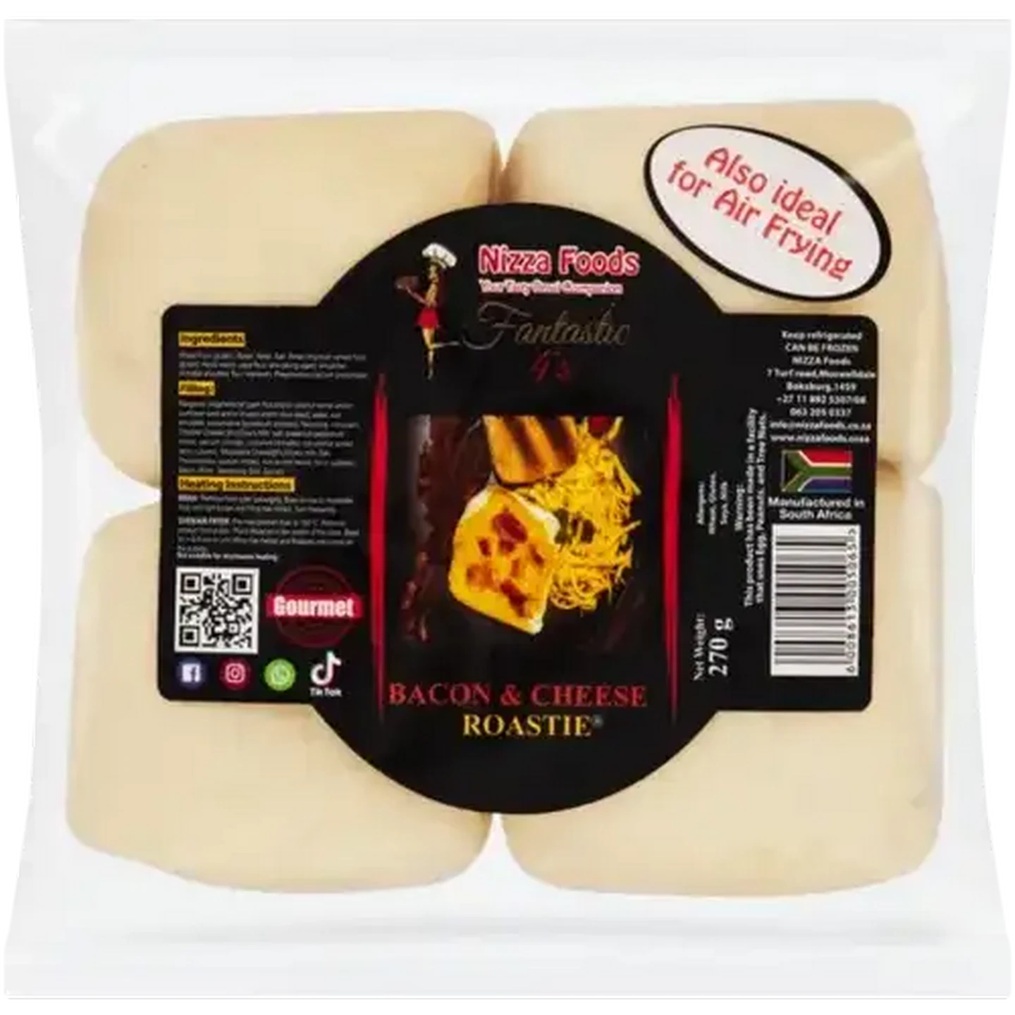 Checkers Sixty60 | Nizza Foods Bacon & Cheese Roastie 4 Pack