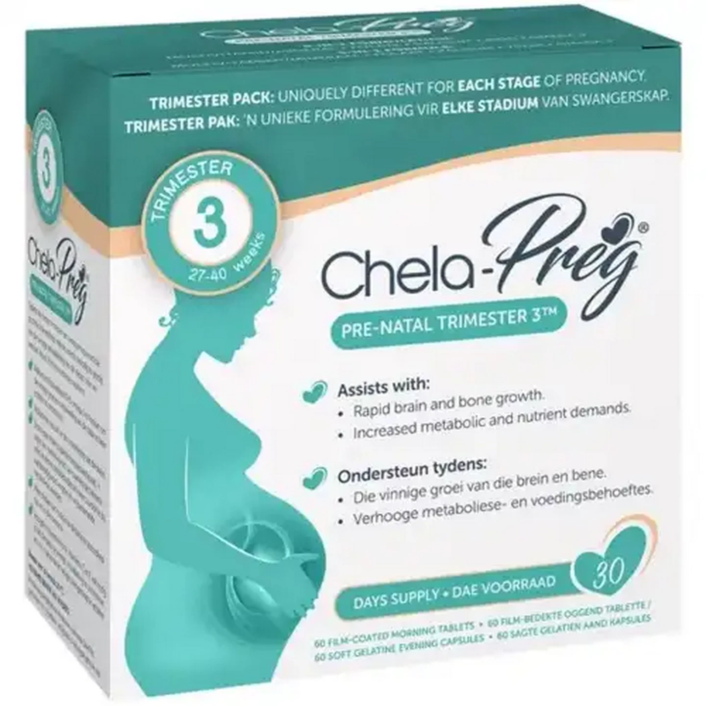 Image of Chela-Preg Trimester 3 Pre-Natal Multivitamin 120 Pack