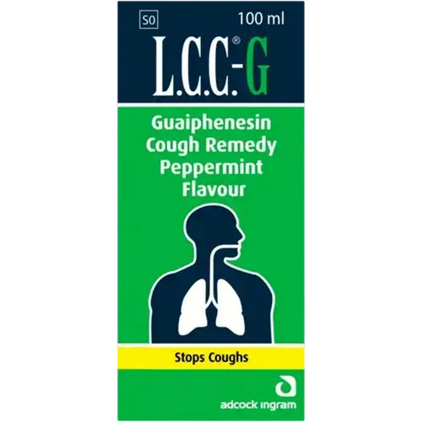 Image of LCC Peppermint Flavour Guaiphenesin Cough Remedy 100ml