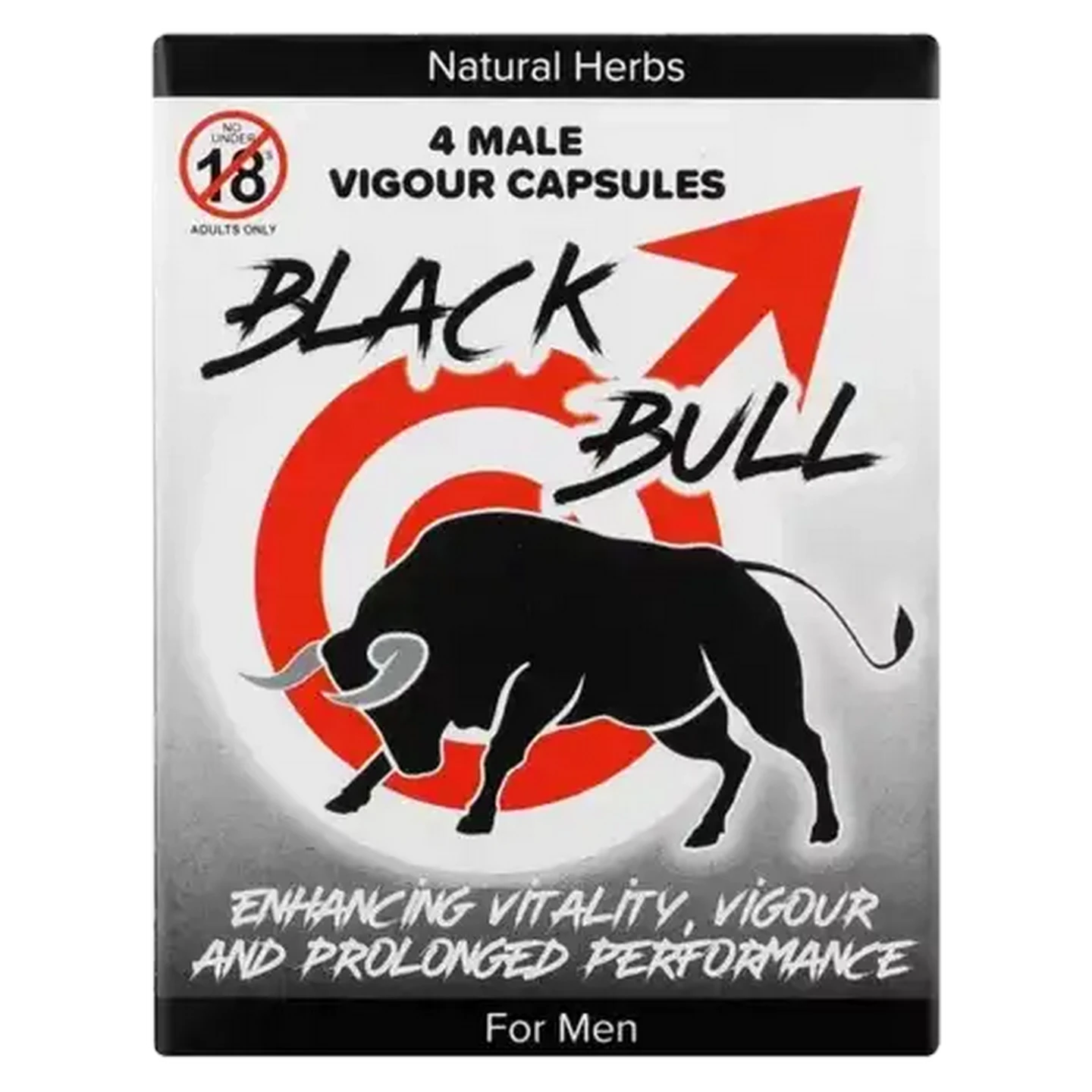 Image of Black Bull Male Vigour Capsules 4 Pack