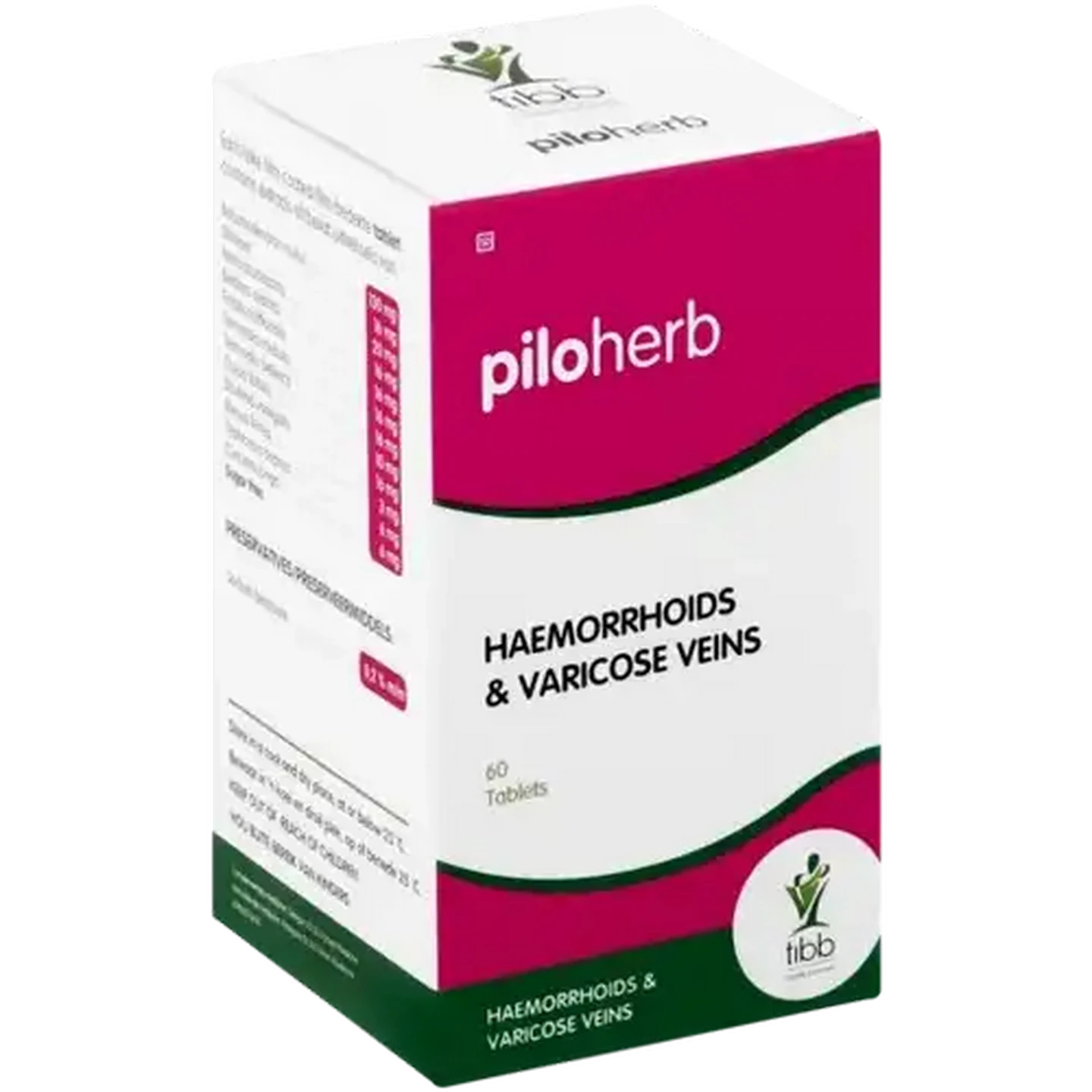 Image of Tibb Piloherb Haemorrhoids and Varicose Veins Tablets