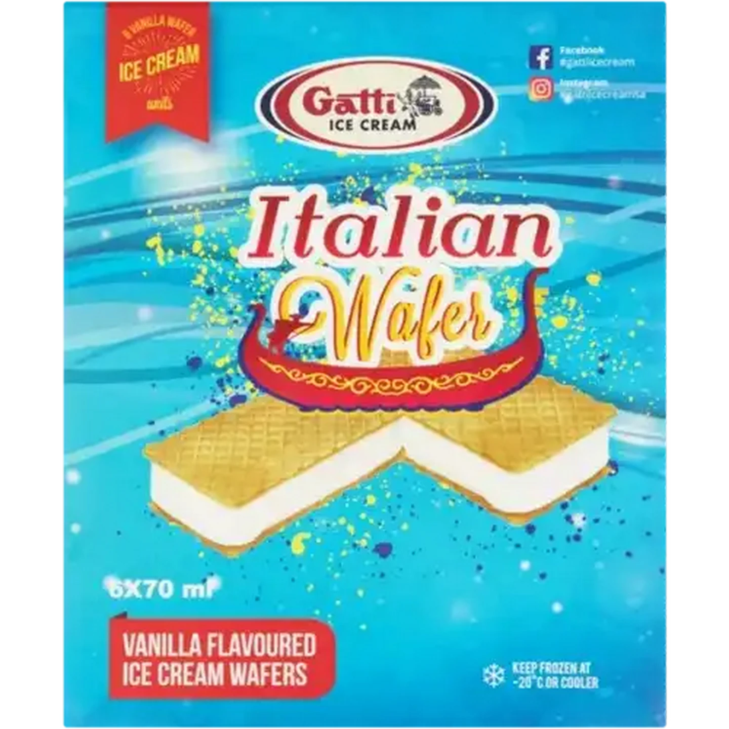 Checkers Sixty60 | Gatti Ice Cream Italian Wafer Vanilla Flavoured