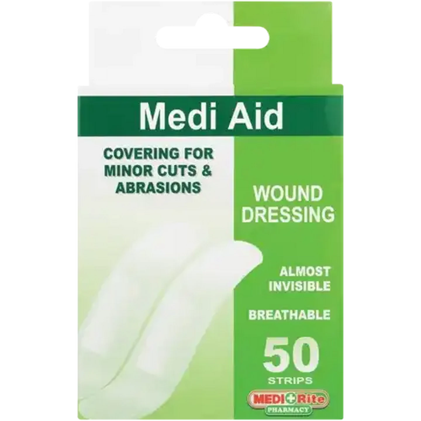 Image of Medirite Aid Breathable Wound Dressing Strips 50 Pack