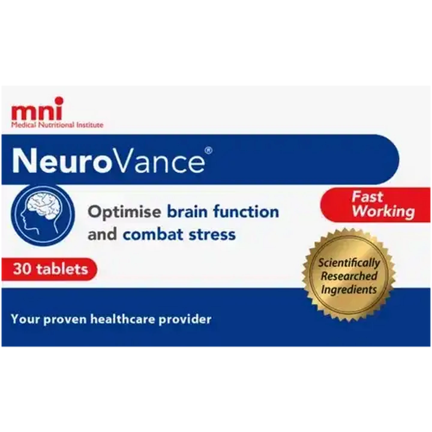 Image of NeuroVance Brain Supplement Capsules 30 Pack