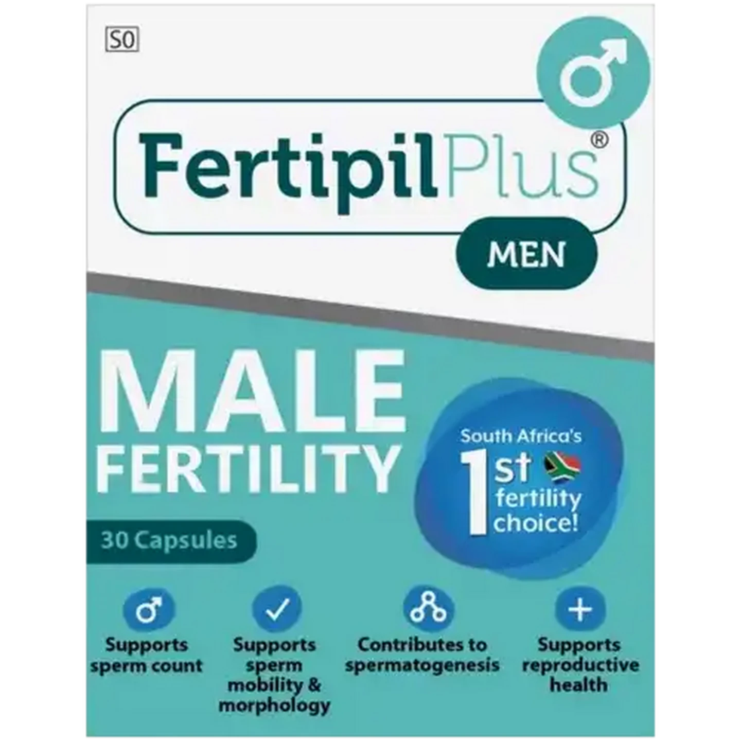 Image of Fertipil Plus Men Male Fertility Capsules 30 Pack