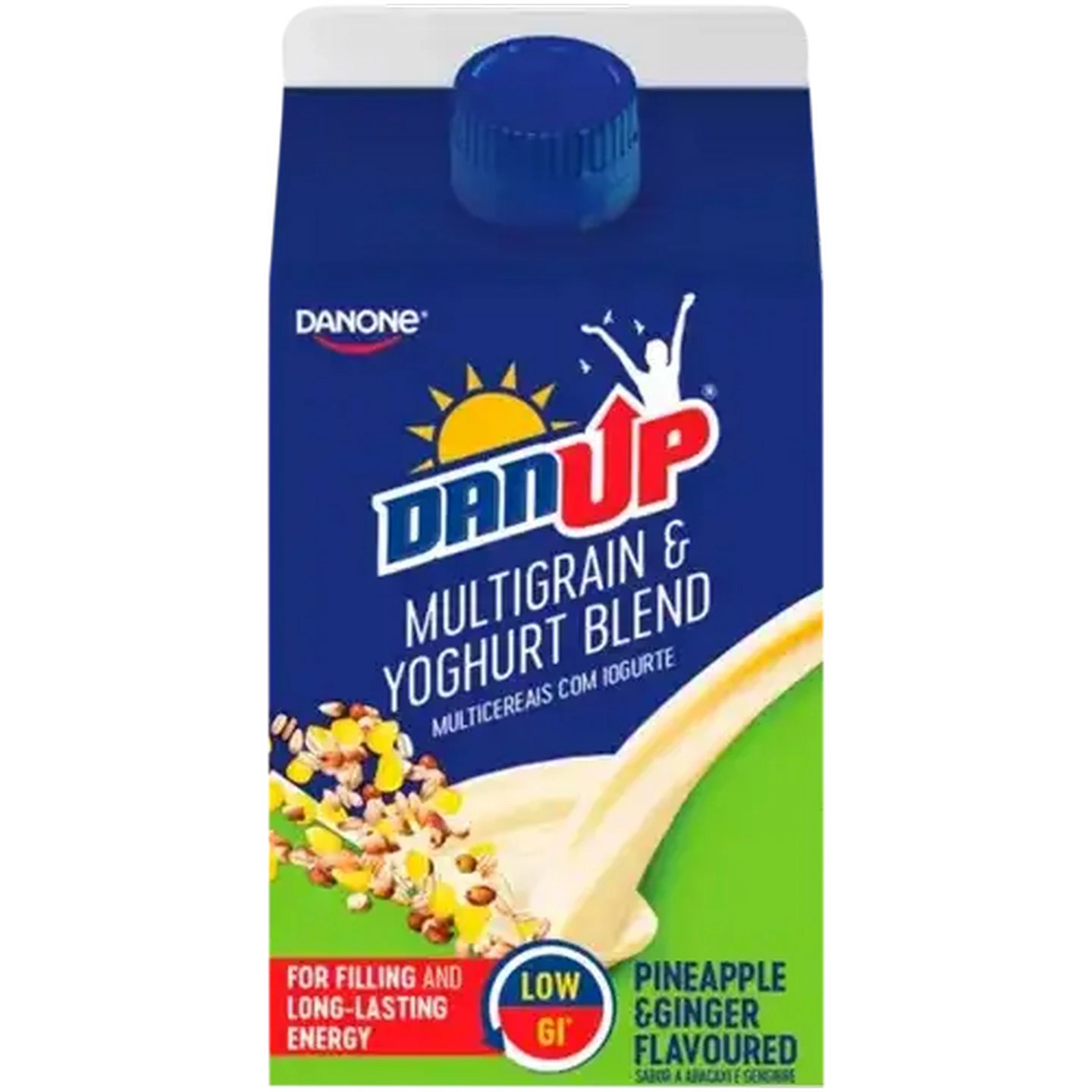 Image of Danone DanUp Pineapple & Ginger Flavoured Multigrain & Yoghurt Blend 450g