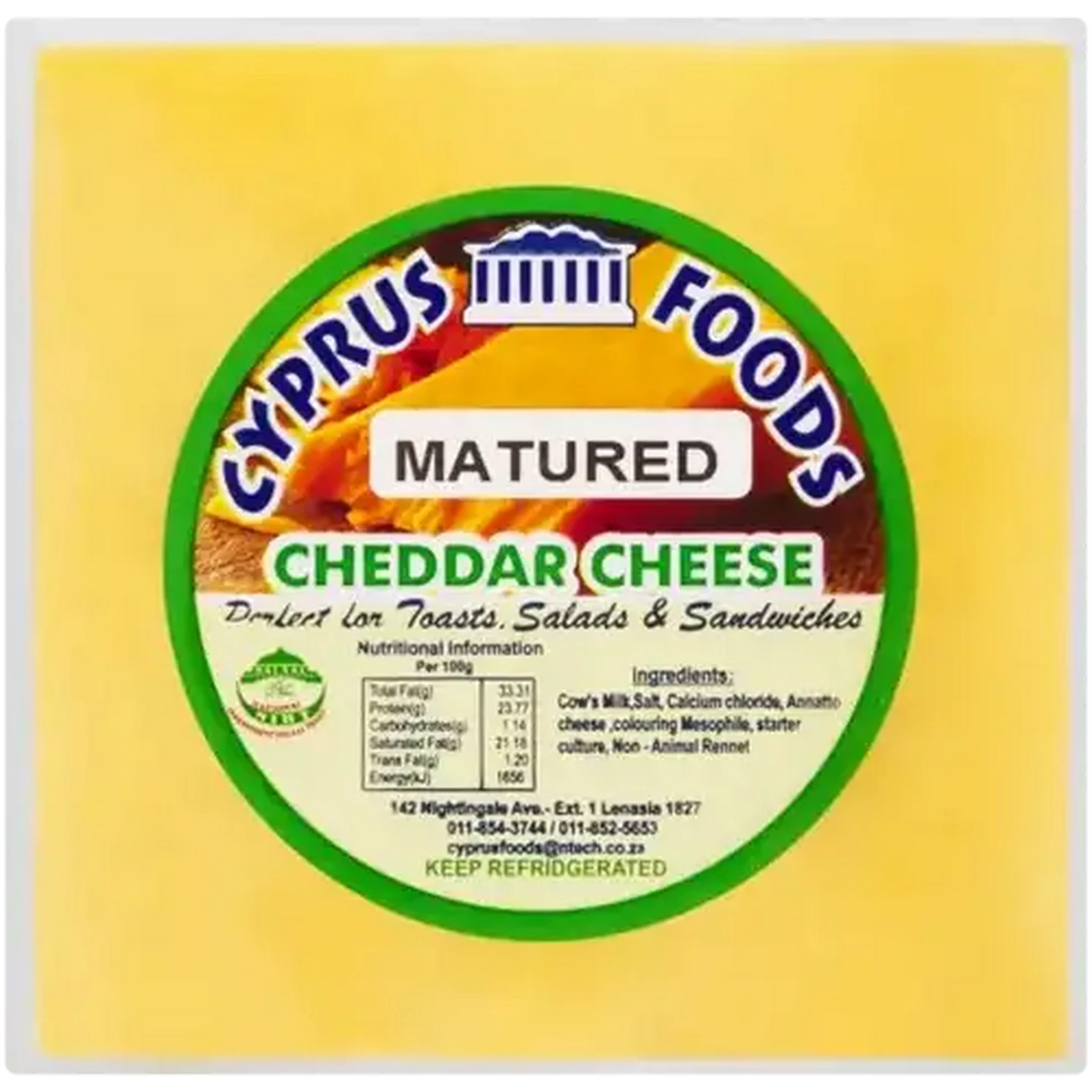Checkers Sixty60 | Cyprus Foods Matured Cheddar Cheese Per kg