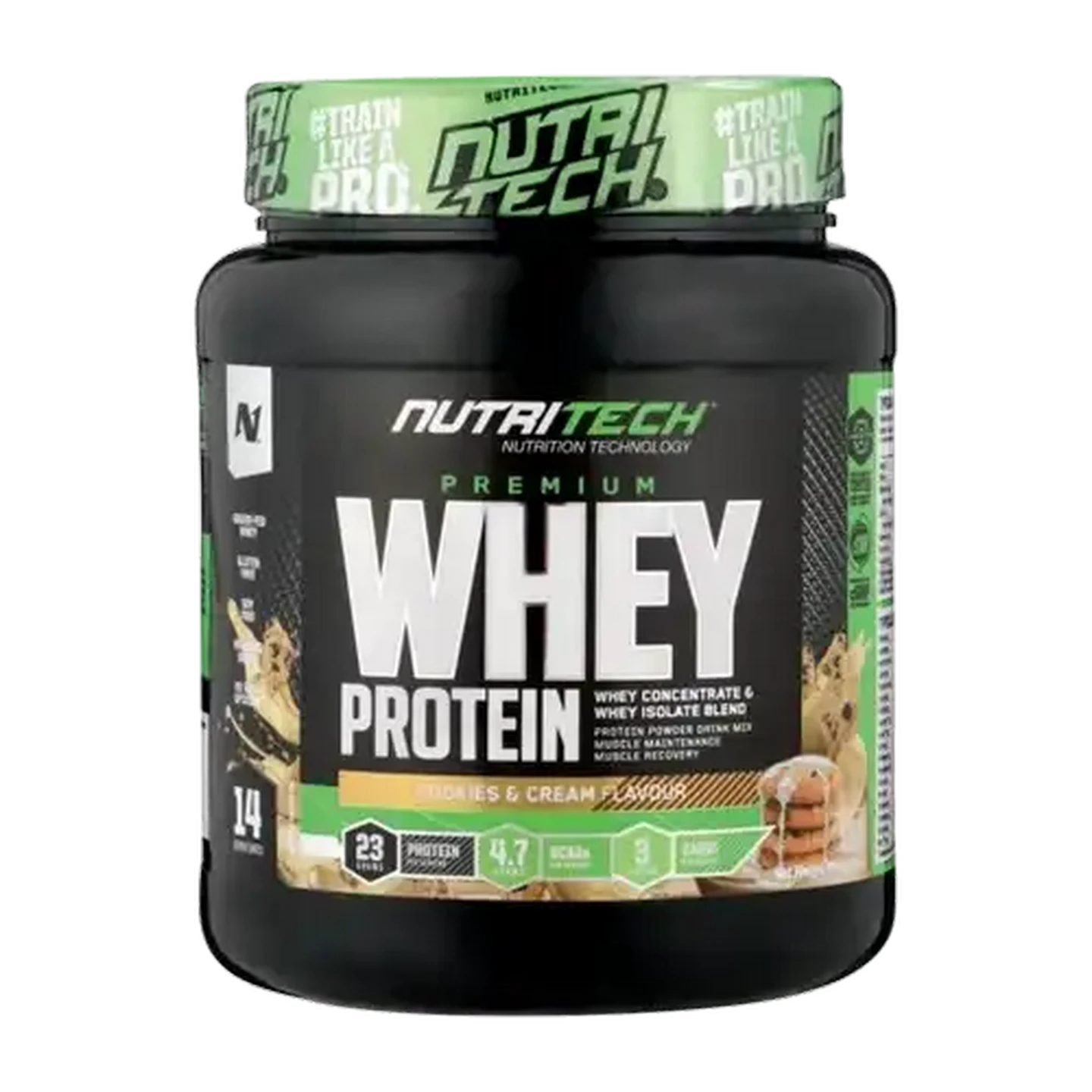Image of NutriTech Whey Protein Cookies & Cream Flavoured Drink 454g