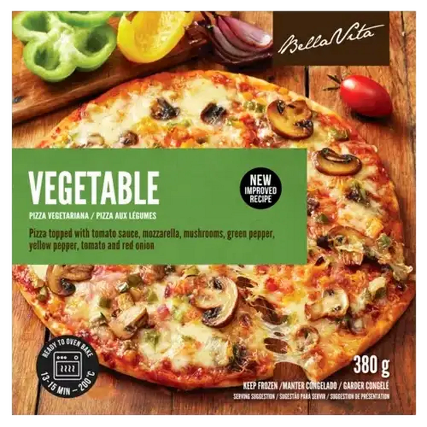 Checkers Sixty60 | Bella Vita Frozen Vegetable Pizza 380g
