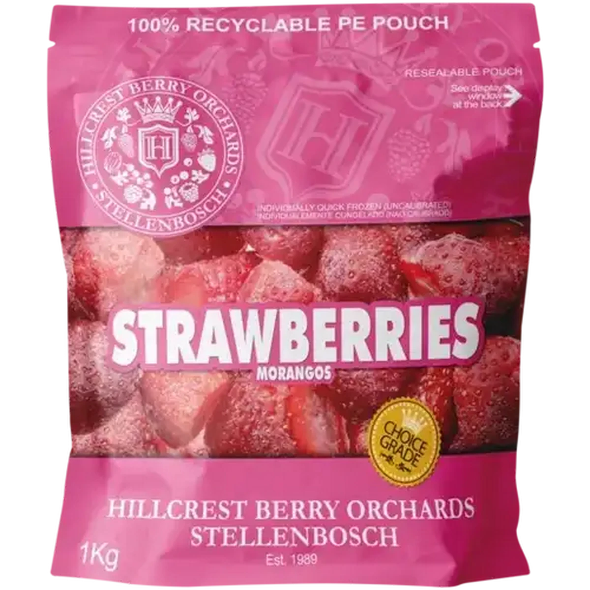 Checkers Sixty60 | Hillcrest Berry Orchards Frozen Strawberries 1kg