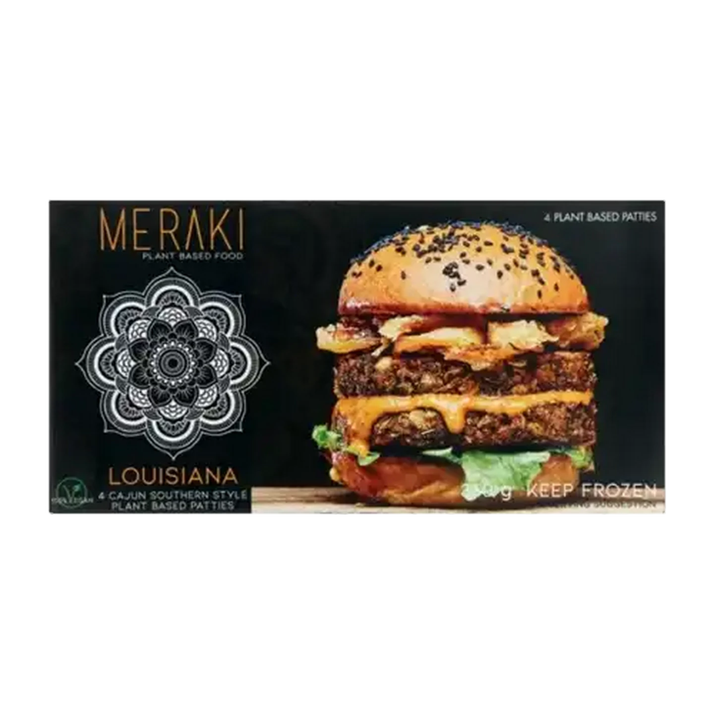 Image of Meraki Louisiana Frozen Veg Pattie 4 Pack