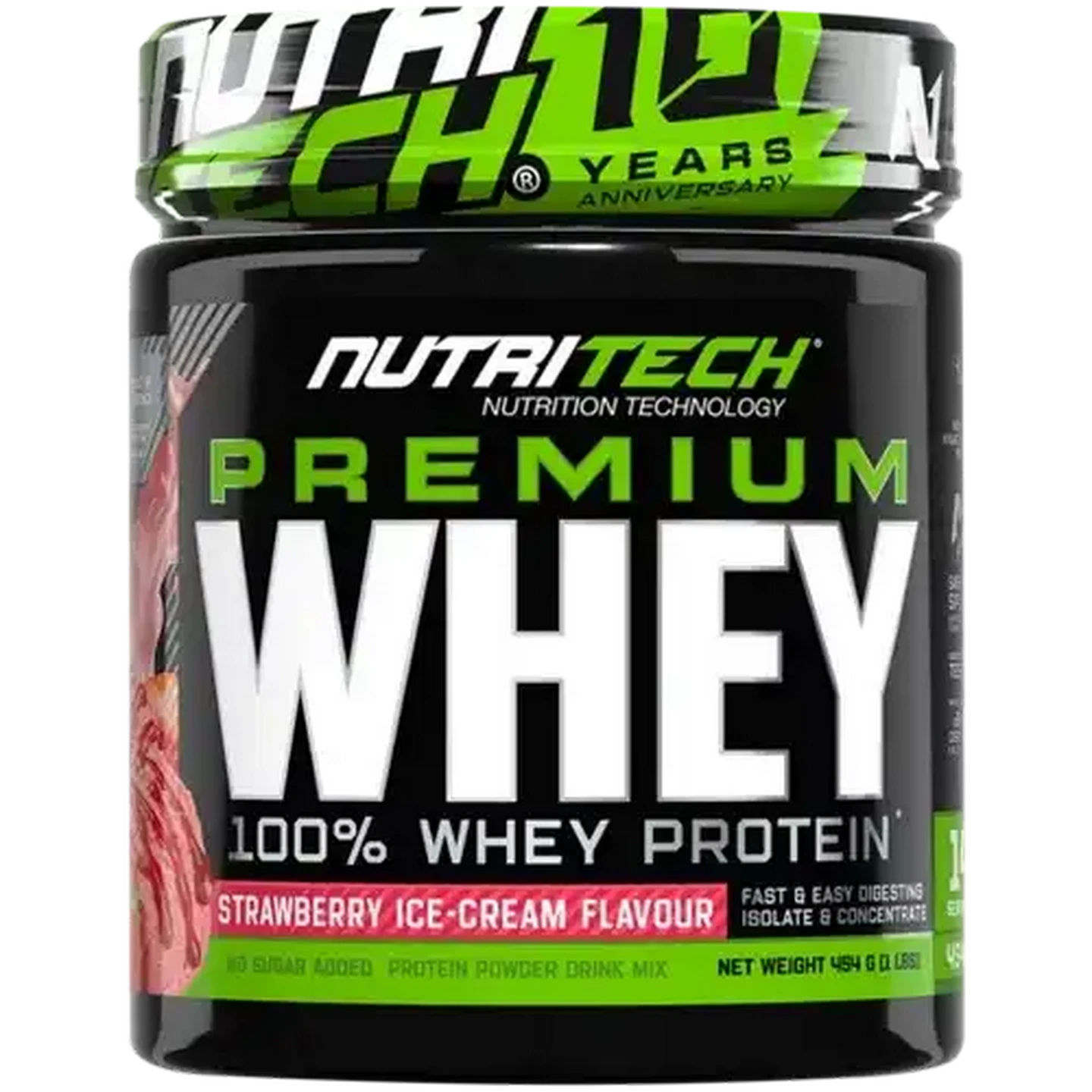 Image of NutriTech Strawberry Flavoured Whey Protein 454g