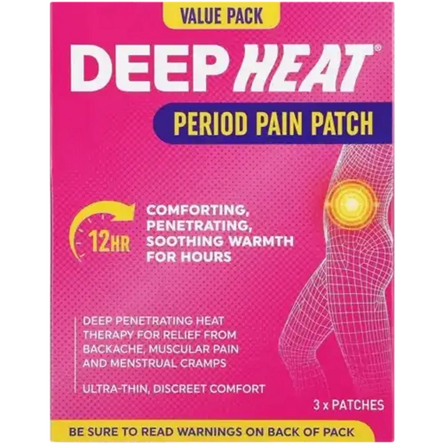 Checkers Sixty60 | Deep Heat Period Pain Patch 3 Pack