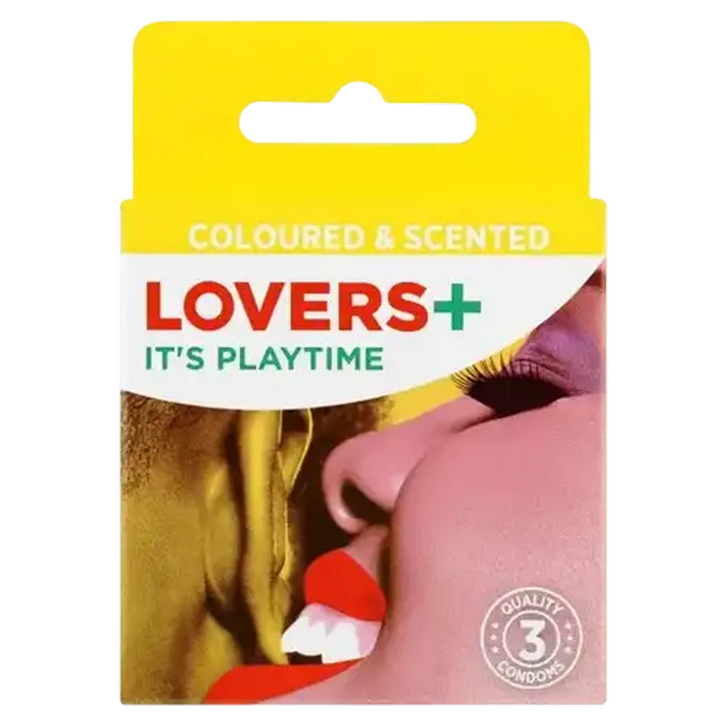 Image of Lovers Plus Coloured & Scented Condoms 3 Pack