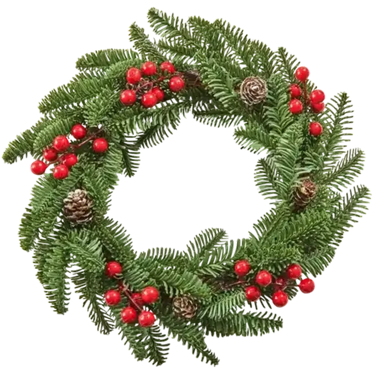 森のリース　甘過ぎないHoliday wreath ──　sold out　── Checkers Sixty60 | Pine Red Berry Christmas Wreath 31cm