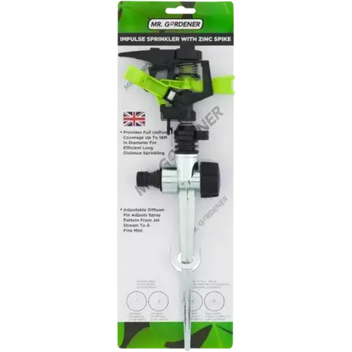 saran Checkers Sixty60 | Mr. Gardener Impulse Sprinkler with Zinc Spike