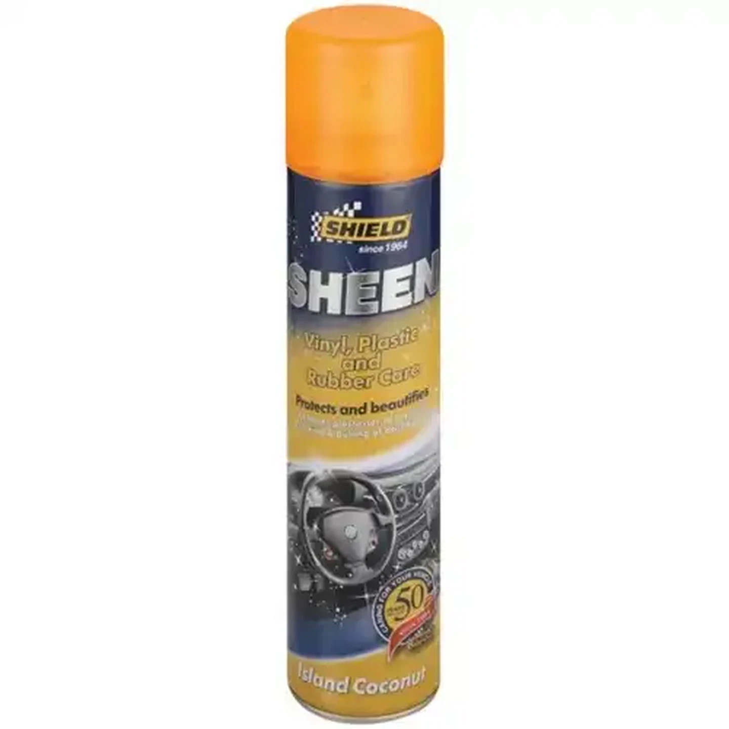 Image of Shield Sheen Island Coconut Vinyl, Plastic & Rubber Care Spray 300ml