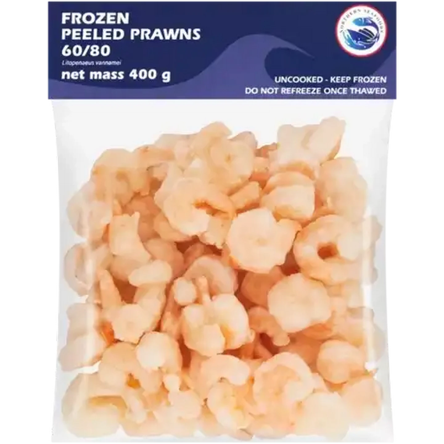 Palm シンビアント ホワイトウォーター65 Checkers Sixty60 | Northern Seafoods 60/80 Frozen Peeled Prawns 400g