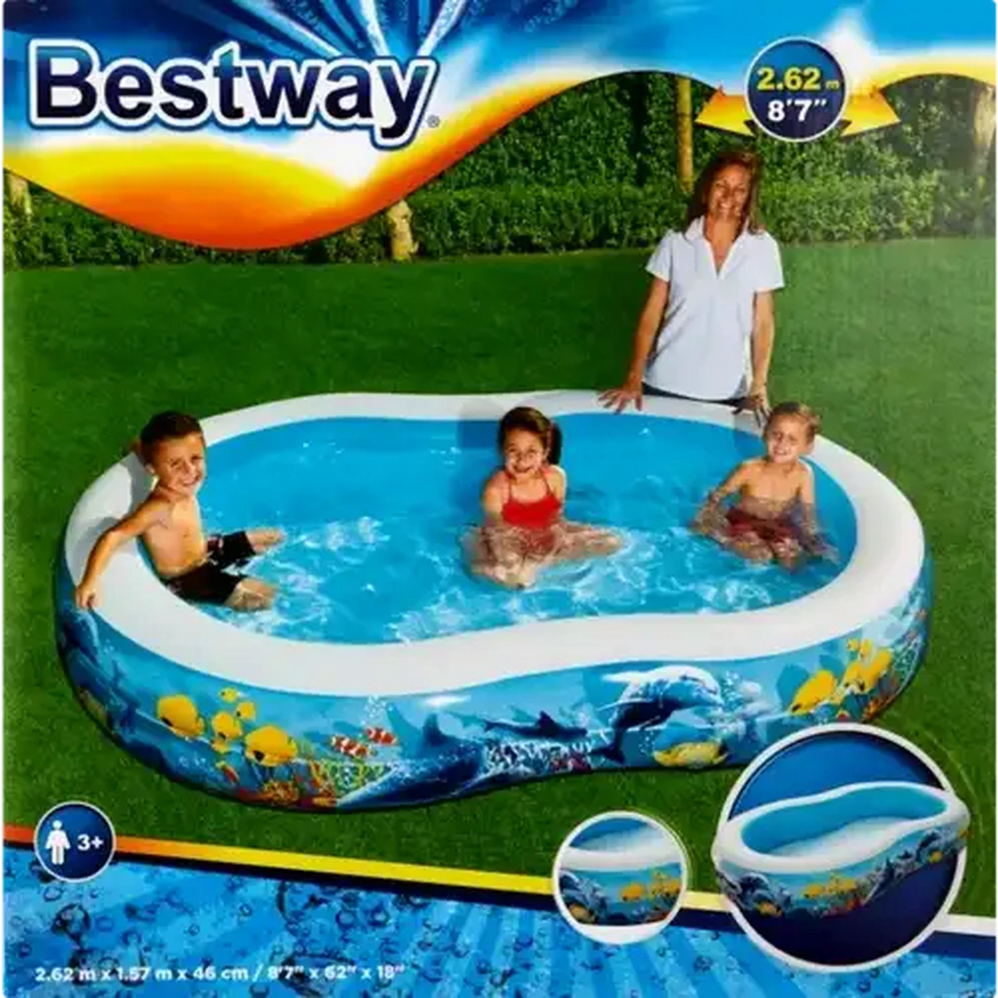 Image of Bestway Sea Scene Inflatable Pool 2.62m