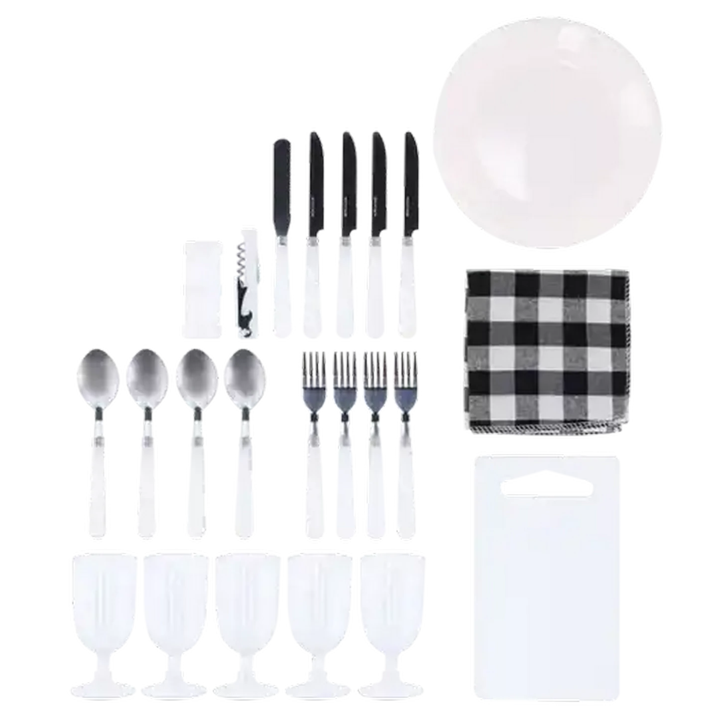 Image of Bush Baby Rucksack Picnic Set 25 Piece (Colour May Vary)
