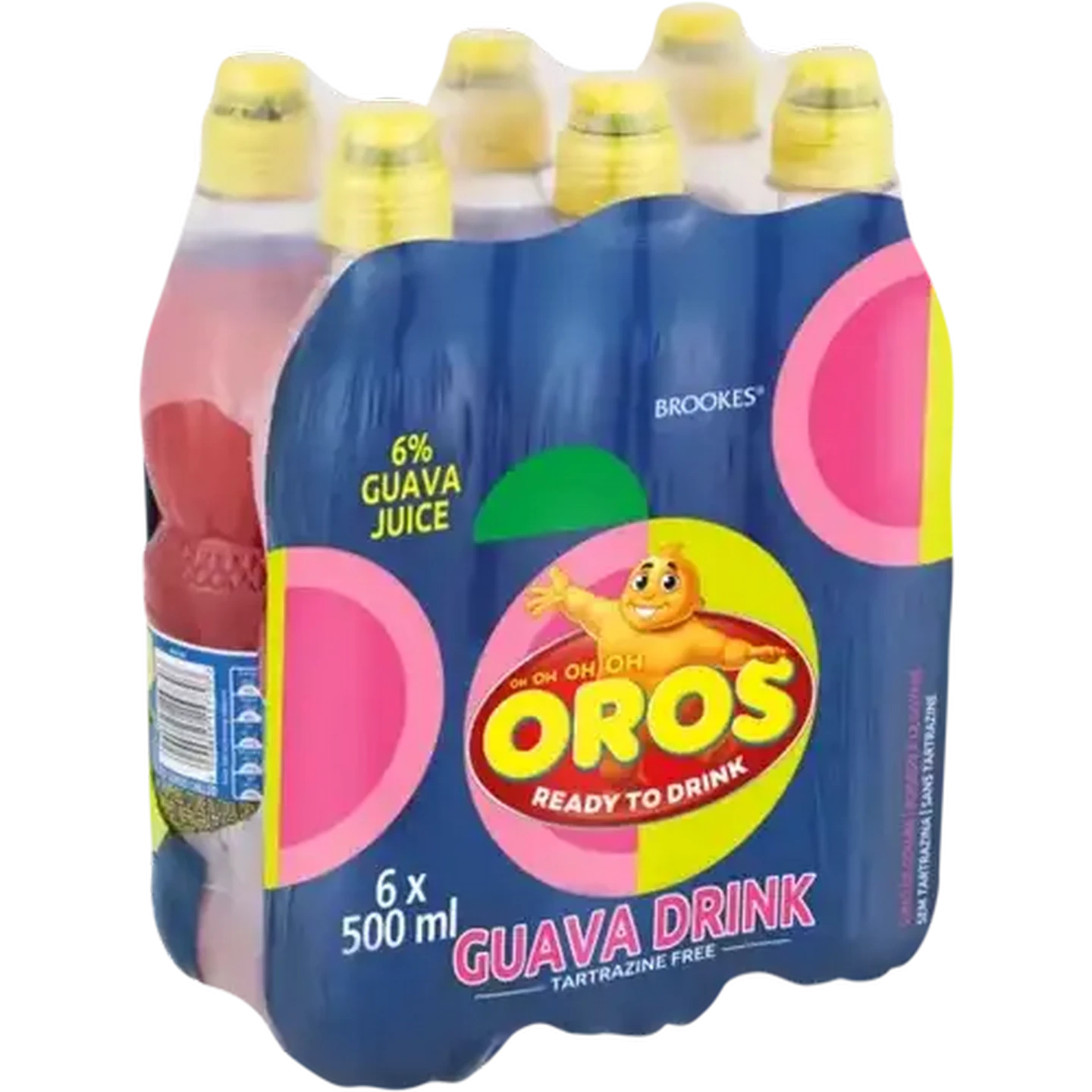 Image of Oros Guava Flavoured Drink Bottles 6 x 500ml