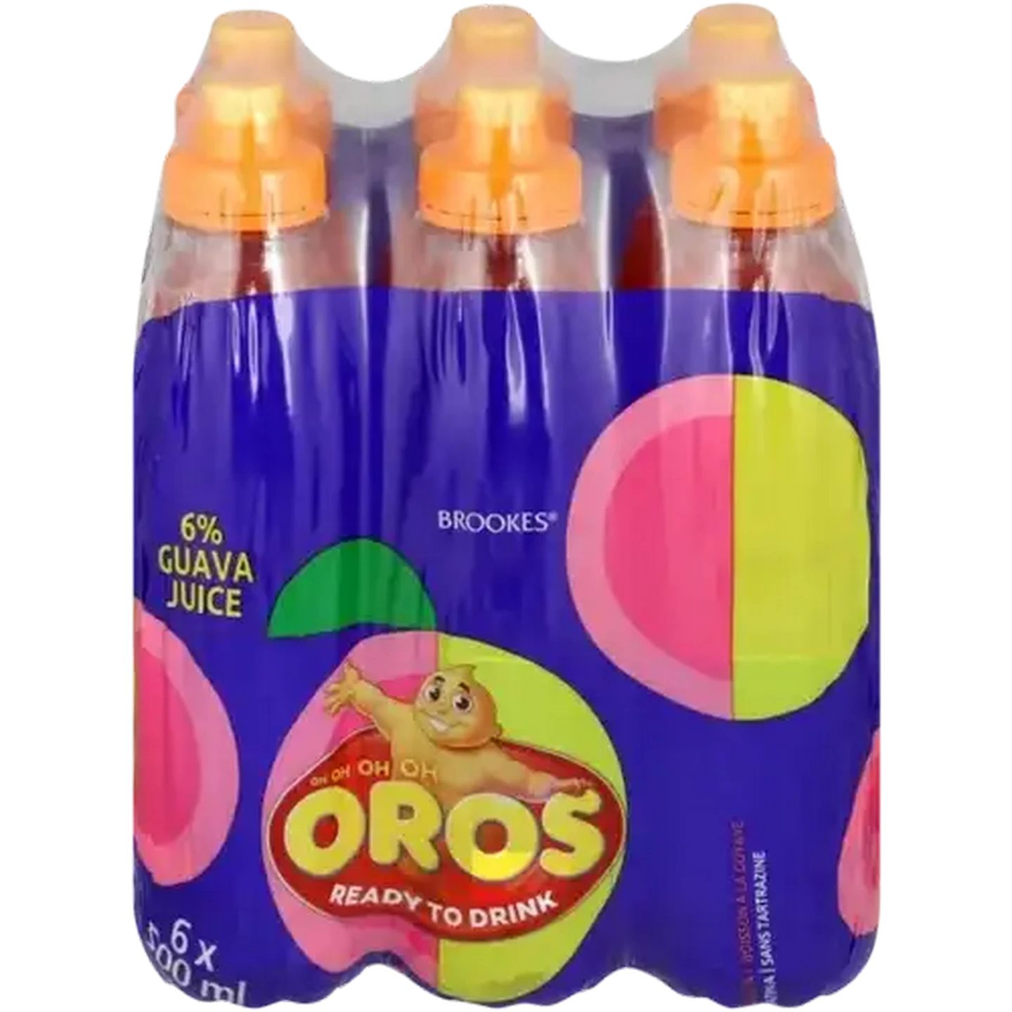Image of Oros Guava Flavoured Drink Bottles 6 x 500ml