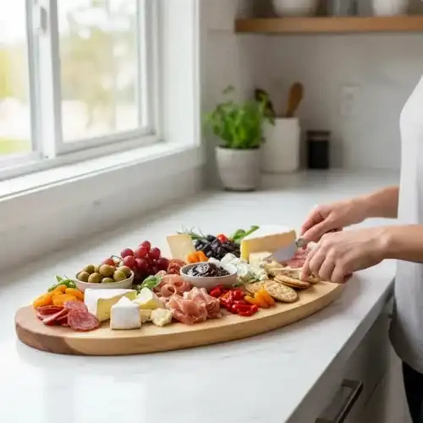 Image of Forage And Feast Acacia Wood Serving Board