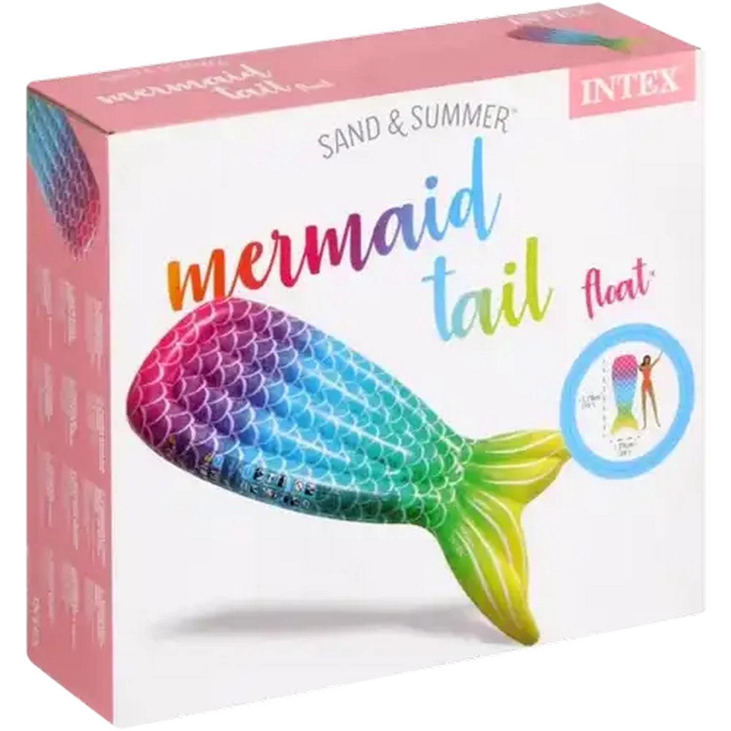 Image of Intex Sand & Summer Multi-Coloured Mermaid Tail Inflatable Pool Float