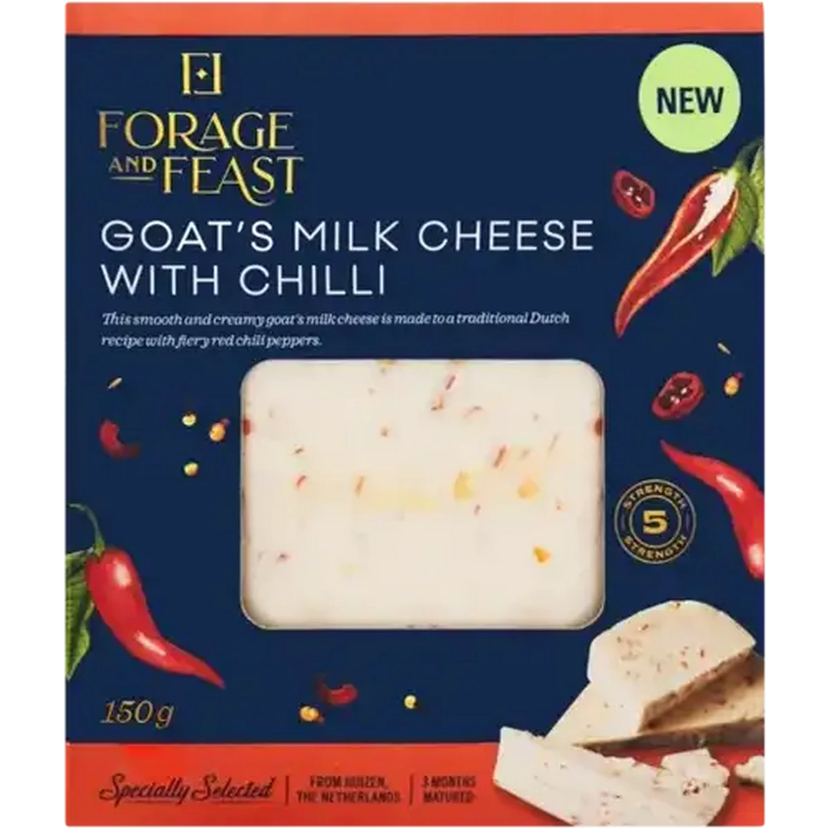 Checkers Sixty60 | Forage And Feast Chilli Flavoured Goat Cheese 150g