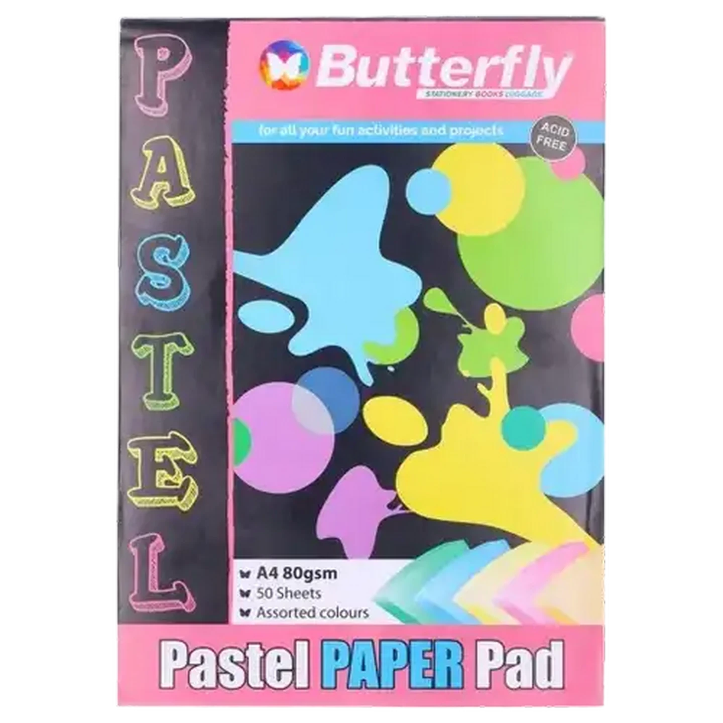 Image of Butterfly Pastel Paper Pad 50 Sheets