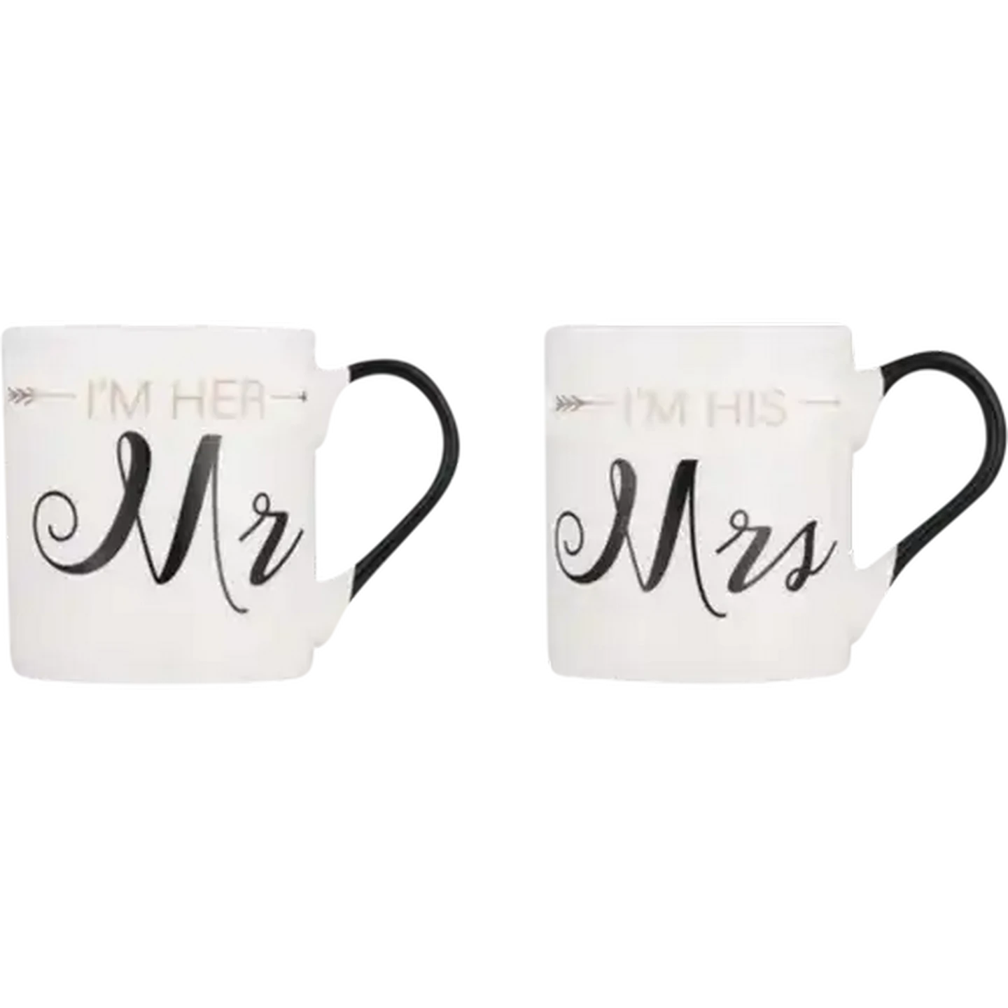Checkers Sixty60 | His & Hers White & Black Coffee Mugs 2-Pack