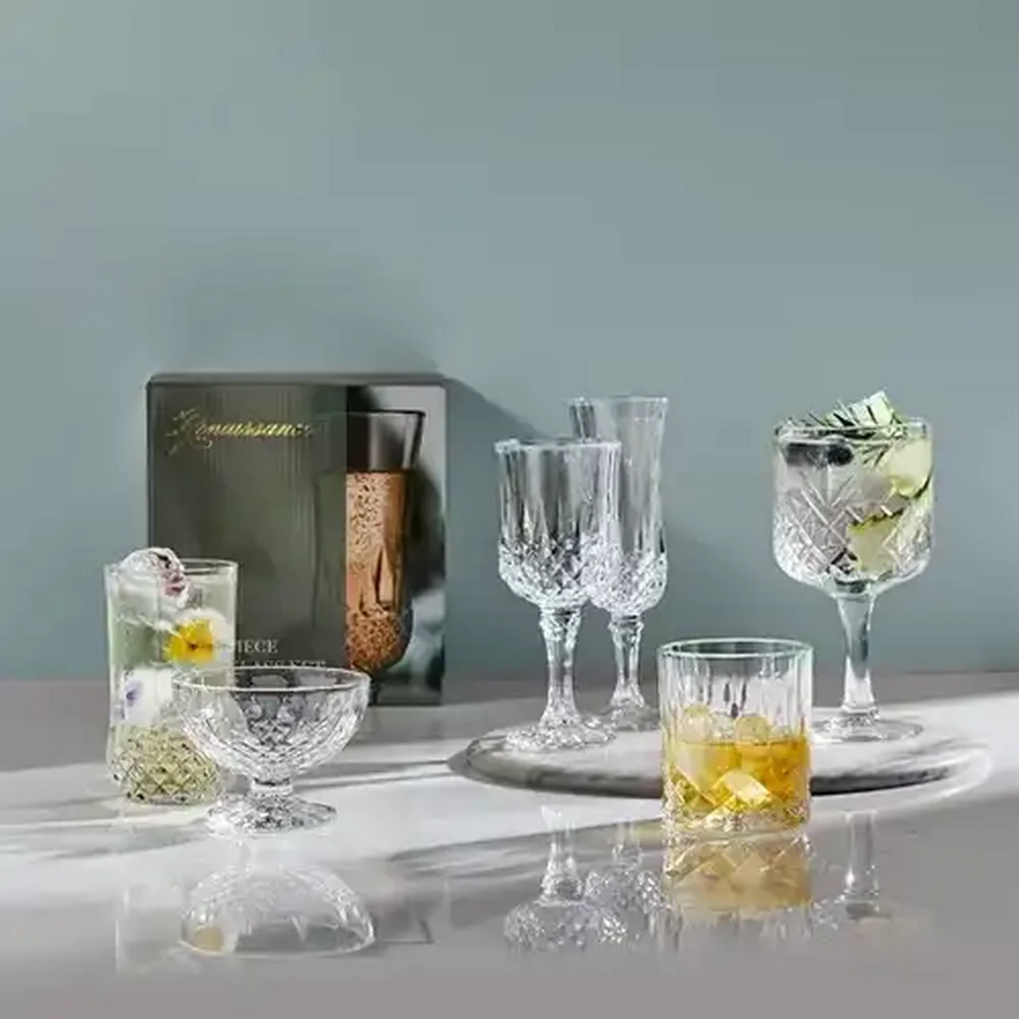 Checkers Sixty60 | Renaissance Crystal Whiskey Tumbler 6-Piece
