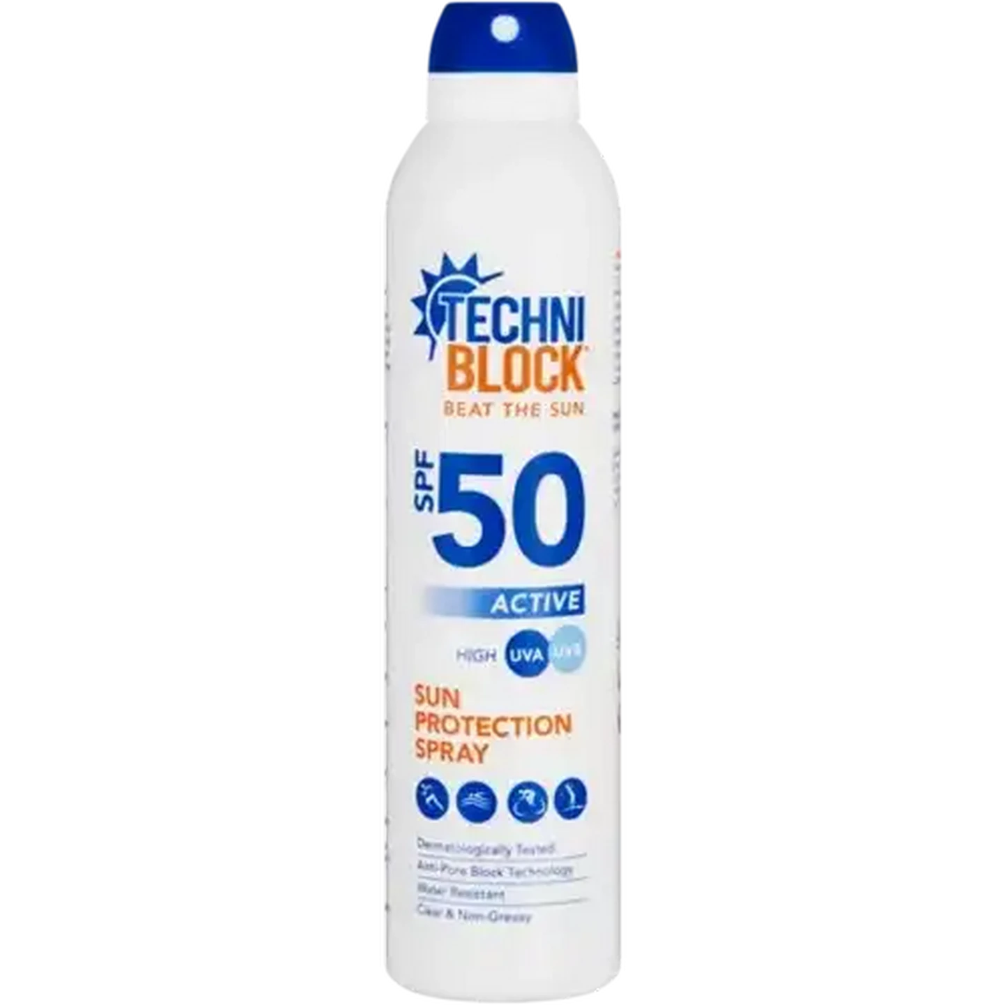 Image of Techniblock SPF50 Active Sun Protection Spray 300ml