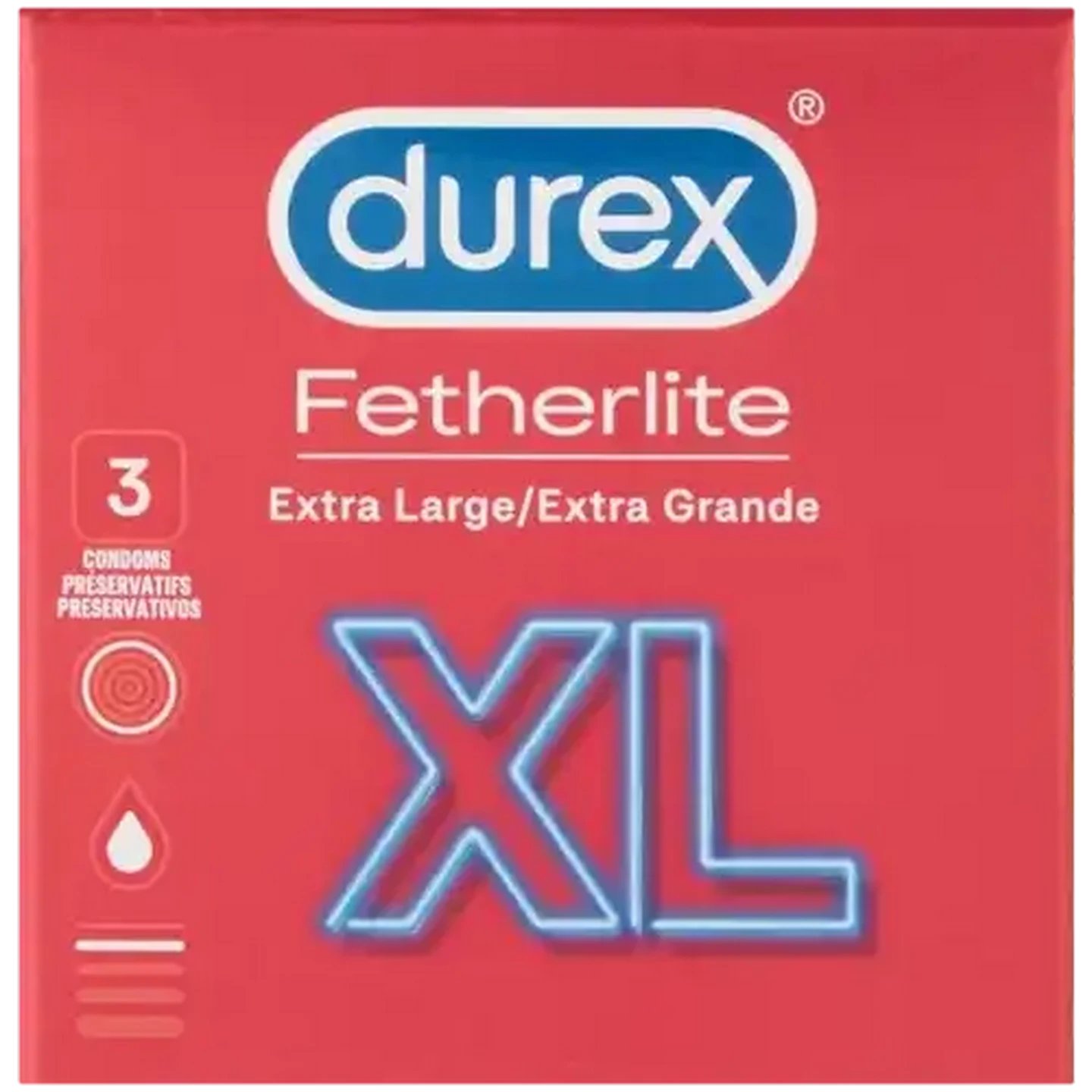 Image of Durex XL Fetherlite Condoms 3 Pack