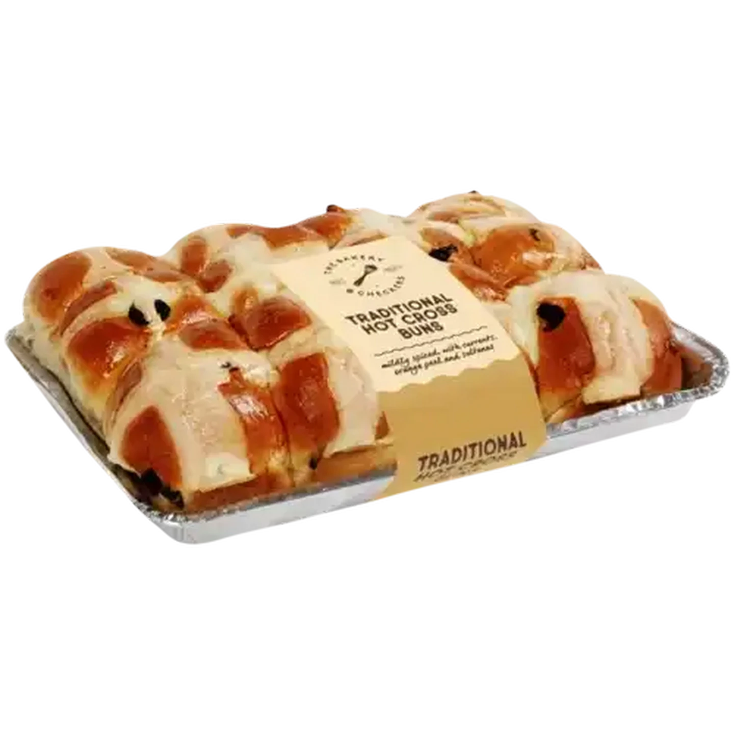 Image of The Bakery Mini Traditional Hot Cross Buns 12 Pack