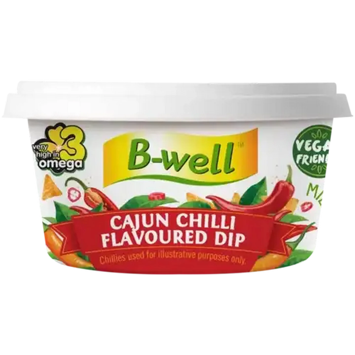 Image of B-well Cajun Chilli Flavoured Dip Tub 125g