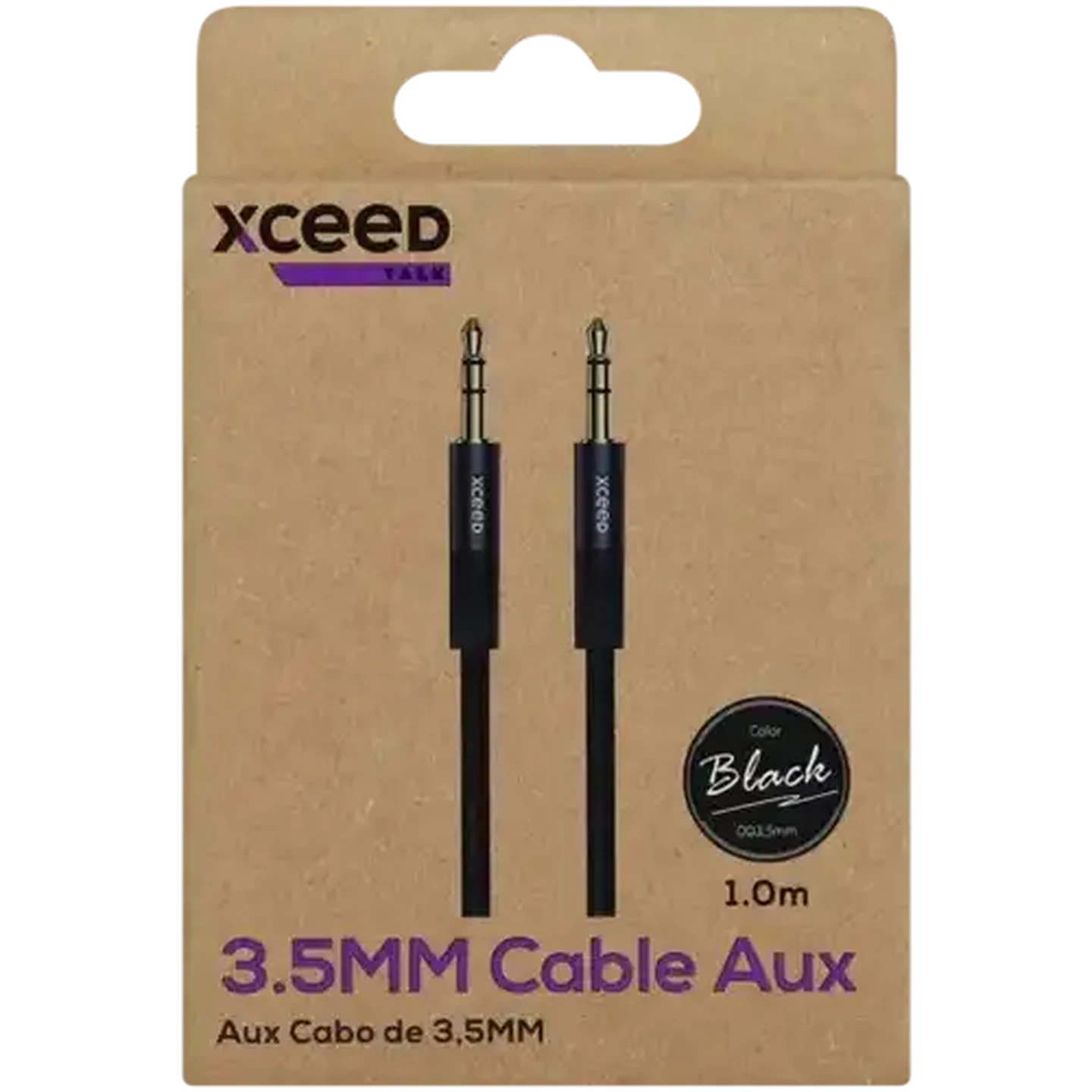 Image of Xceed Talk Black AUX Cable 1m