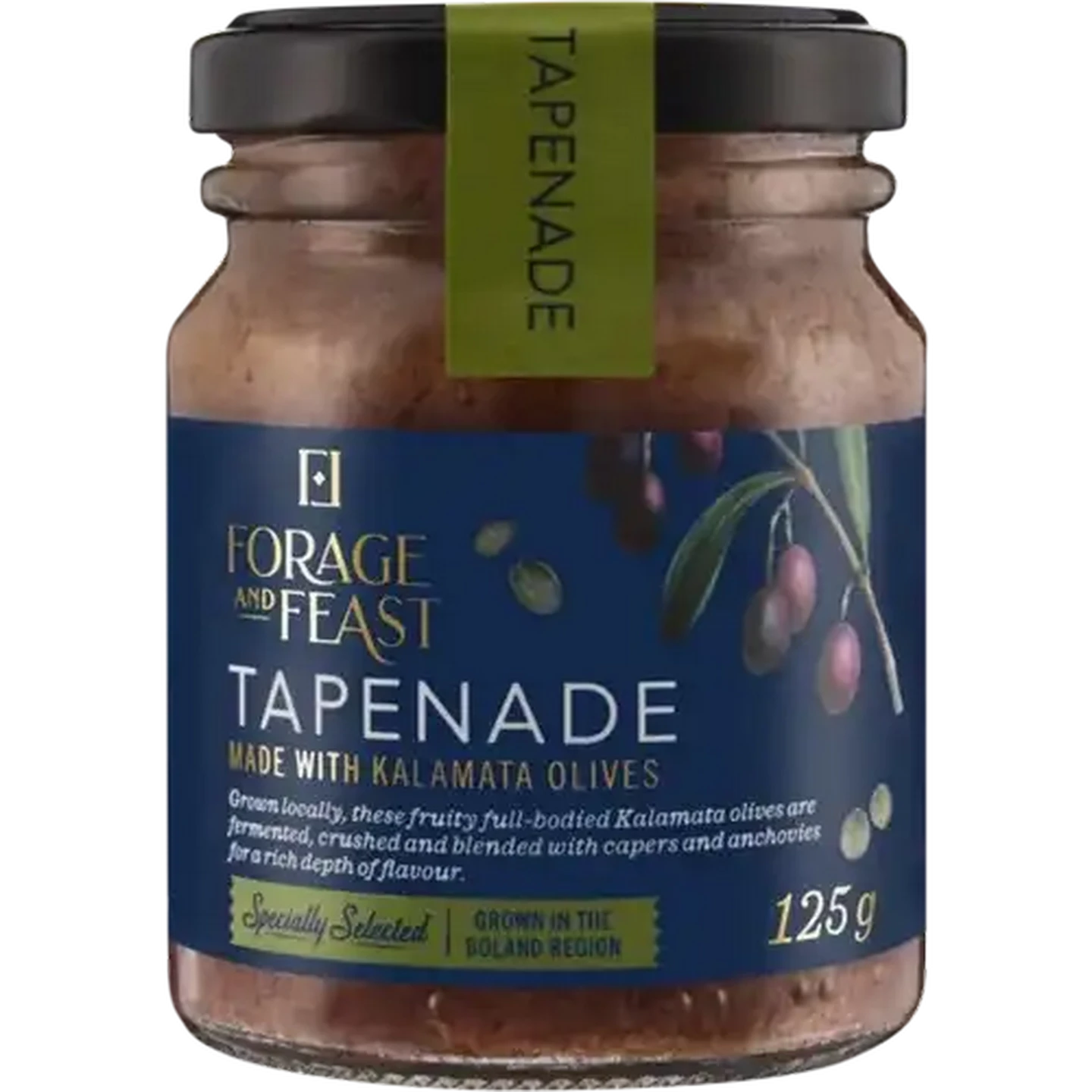 Image of Forage And Feast Kalamata Olive Tapenade 125g