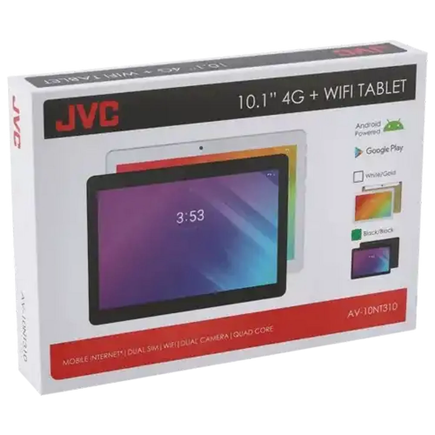 Image of JVC Black 4G Smart Tablet 10 Inch