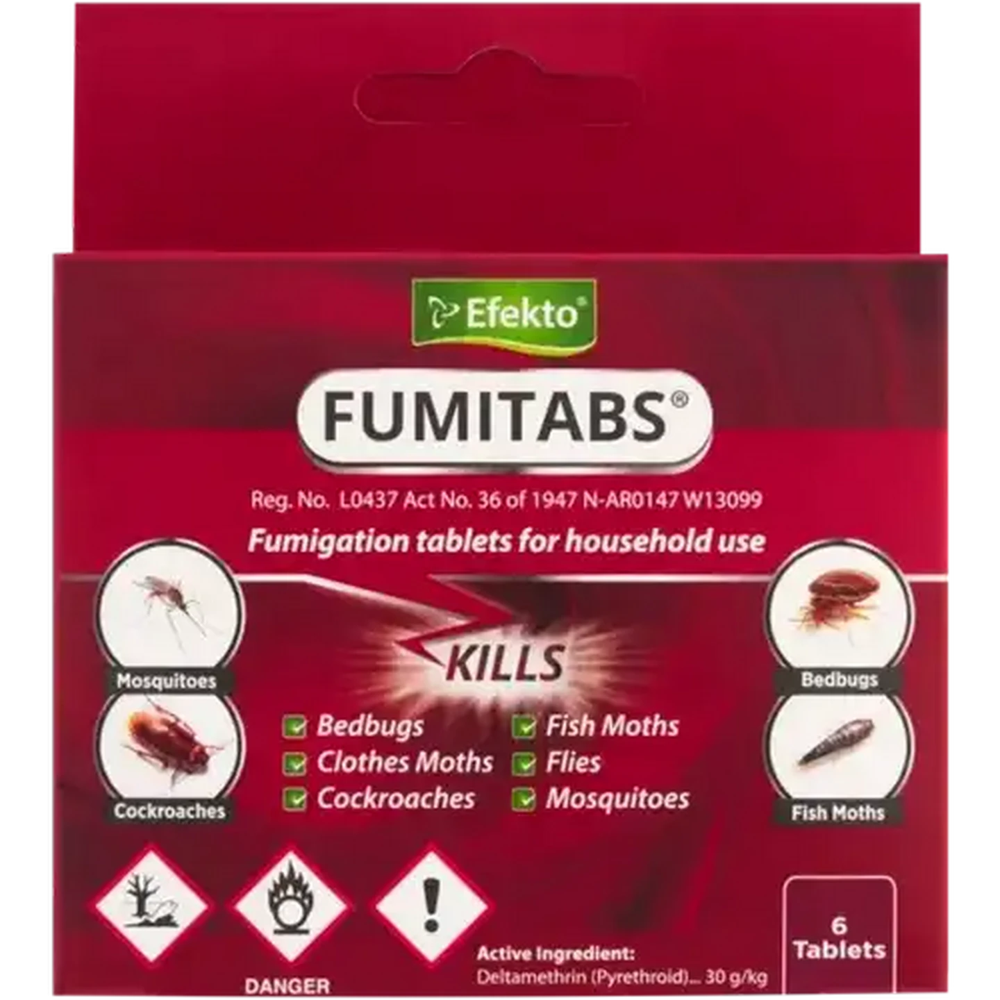 Image of Efekto Fumitabs Fumigation Insecticide Tablets 6-Pack