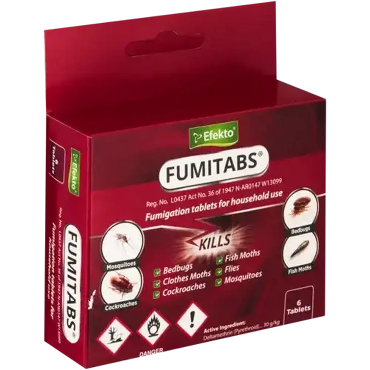 Image of Efekto Fumitabs Fumigation Insecticide Tablets 6-Pack