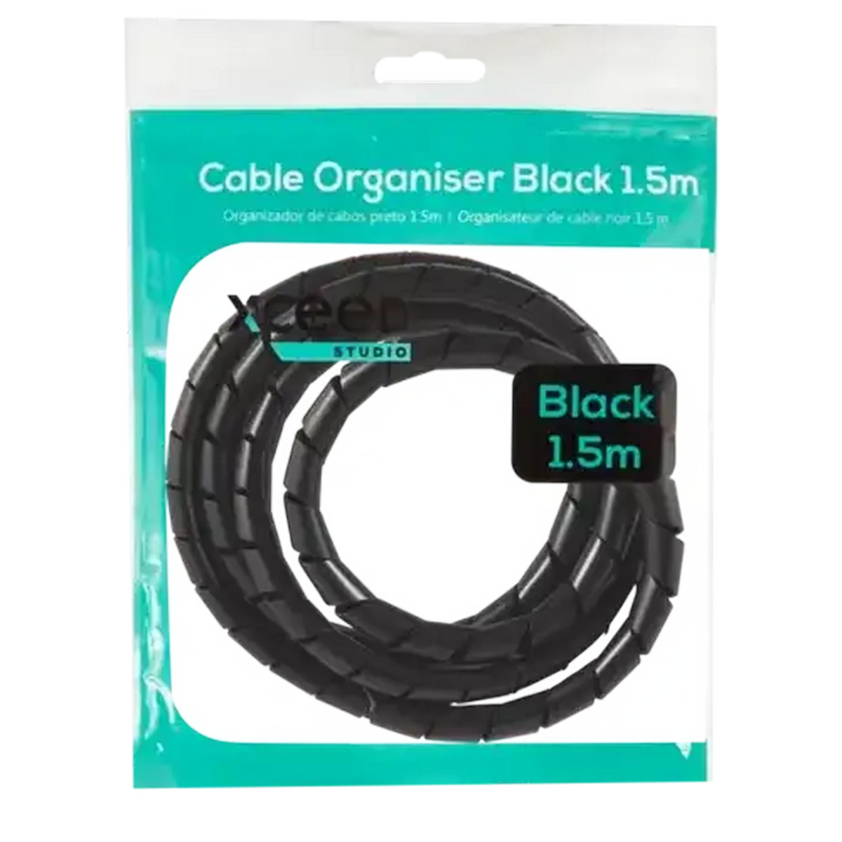＊uco＊ Checkers Sixty60 | Xceed Studio Black Cable Organiser Coil 1.5m