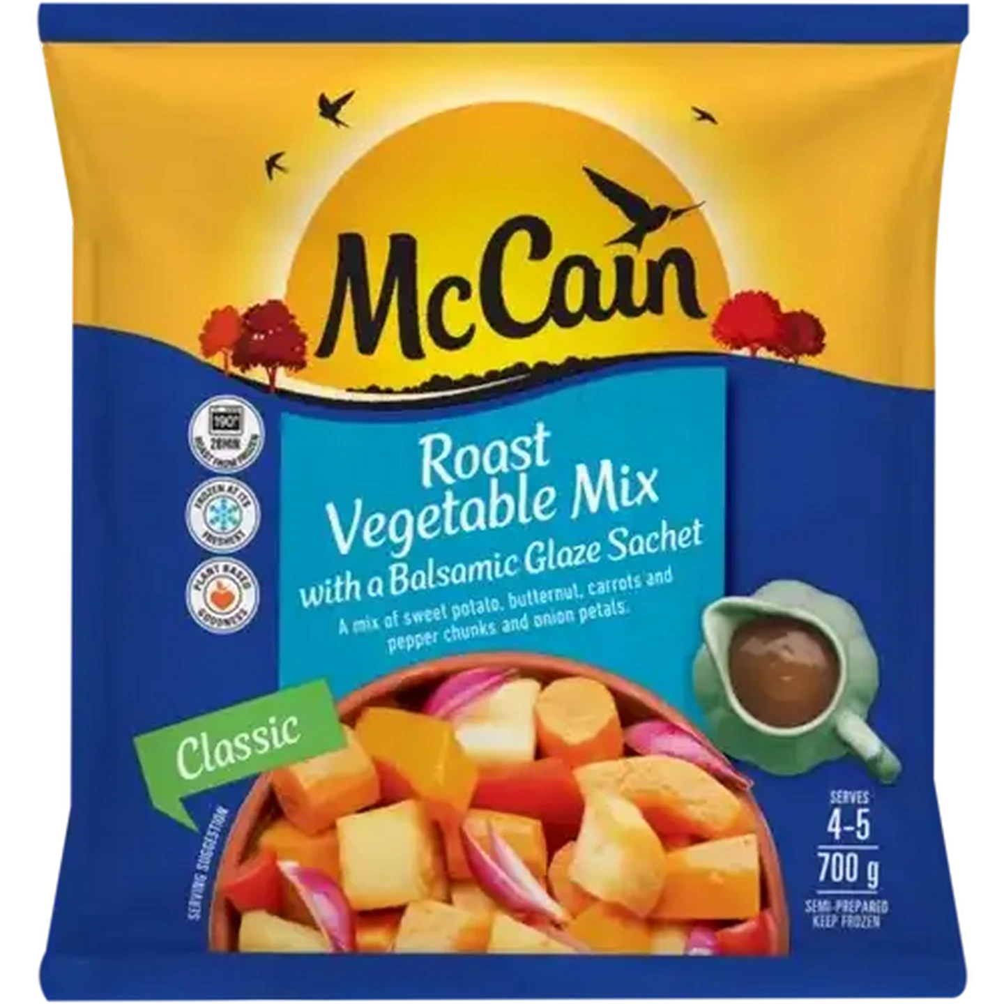 Image of McCain Frozen Classic Roast Vegetable Mix Bag 700g