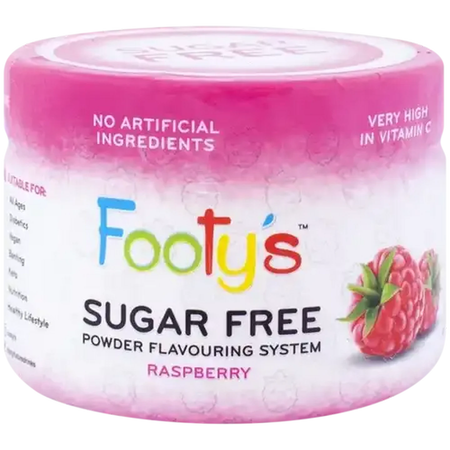 Image of Footy's Raspberry Powder 170g