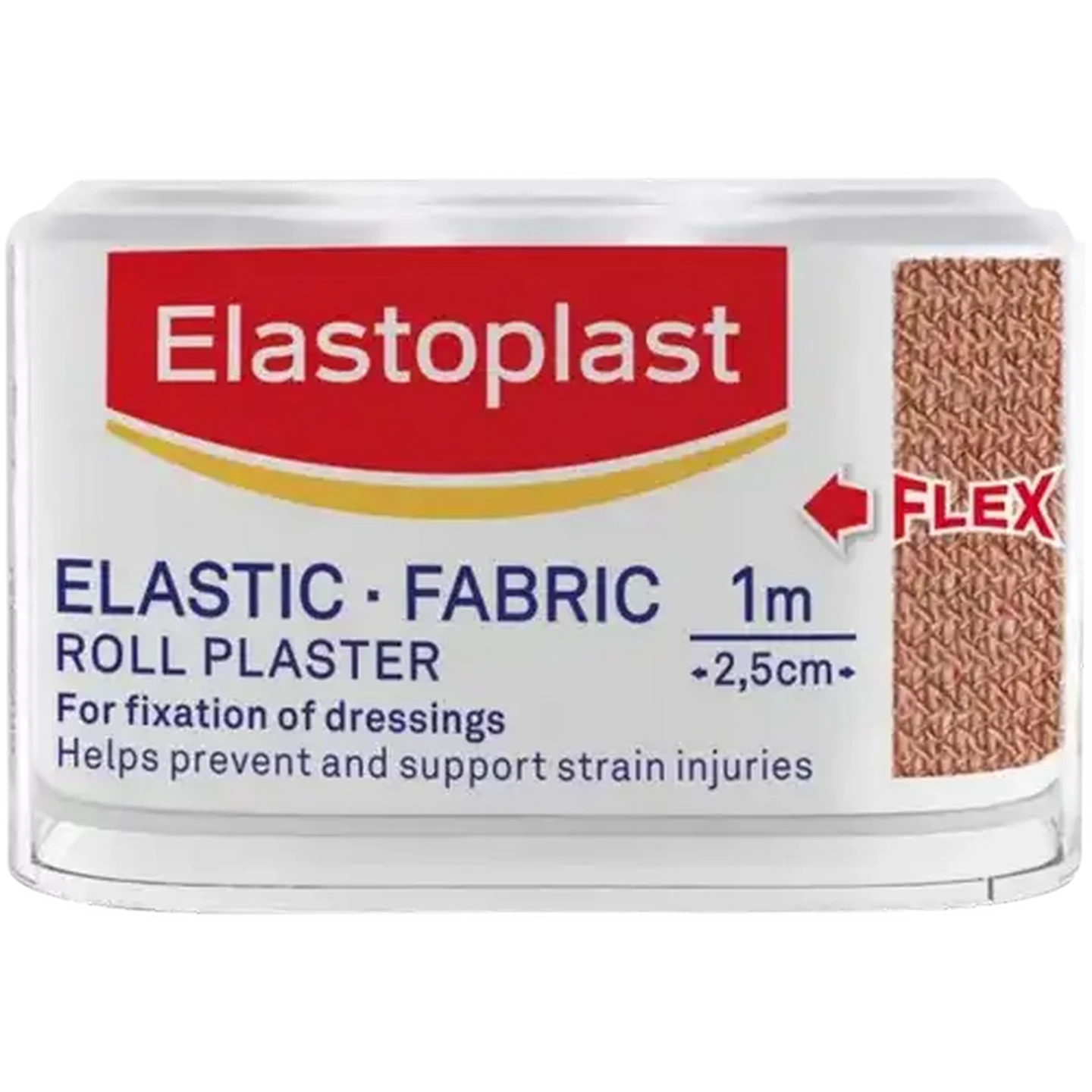 Image of Elastoplast Elastic Fabric Plaster Roll 2.5cm x 1m