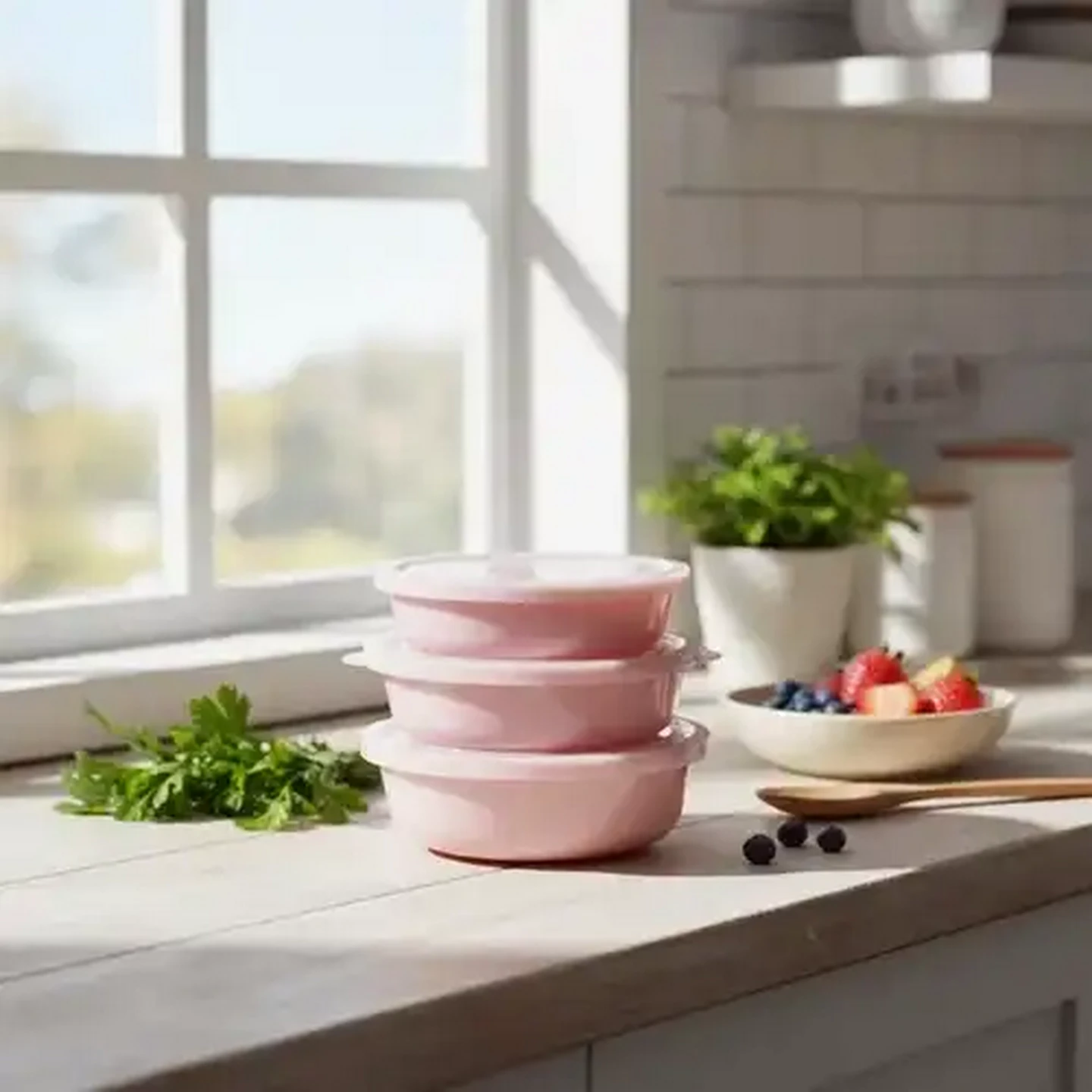 Image of Jolly Tots Bowl With Lid 3-Pack (Colour May Vary)